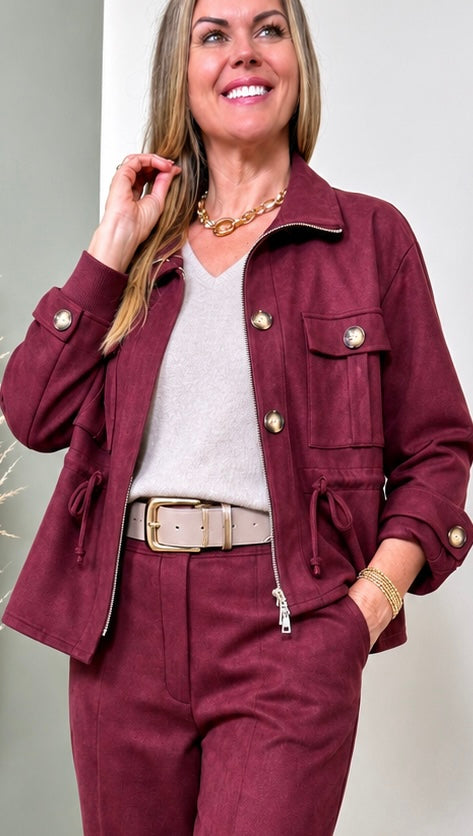 Kurze Jacke Aurelio *Bordeaux*