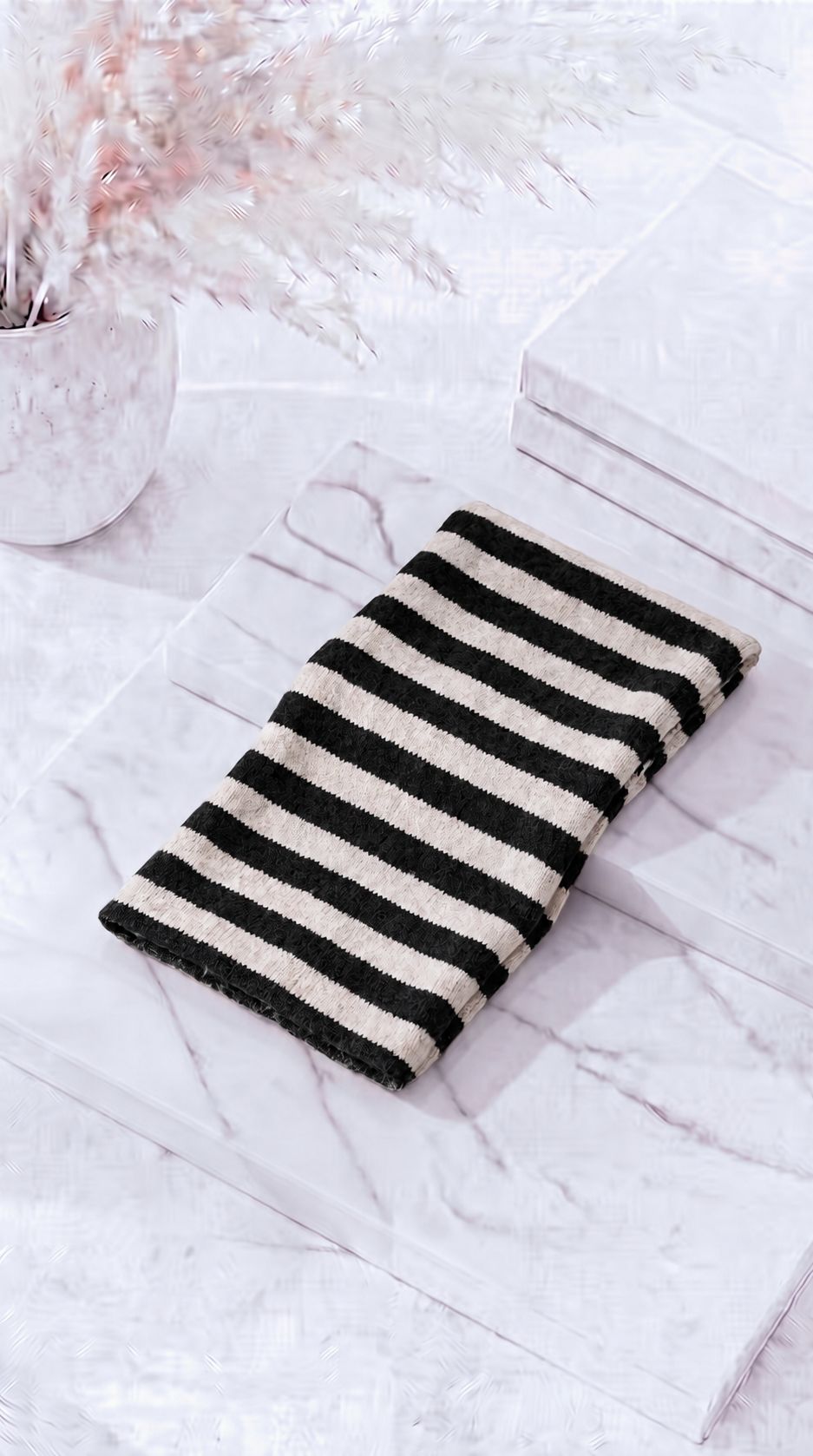 Dreieckschal Maeander Stripe *Schwarz* - Power of Princess