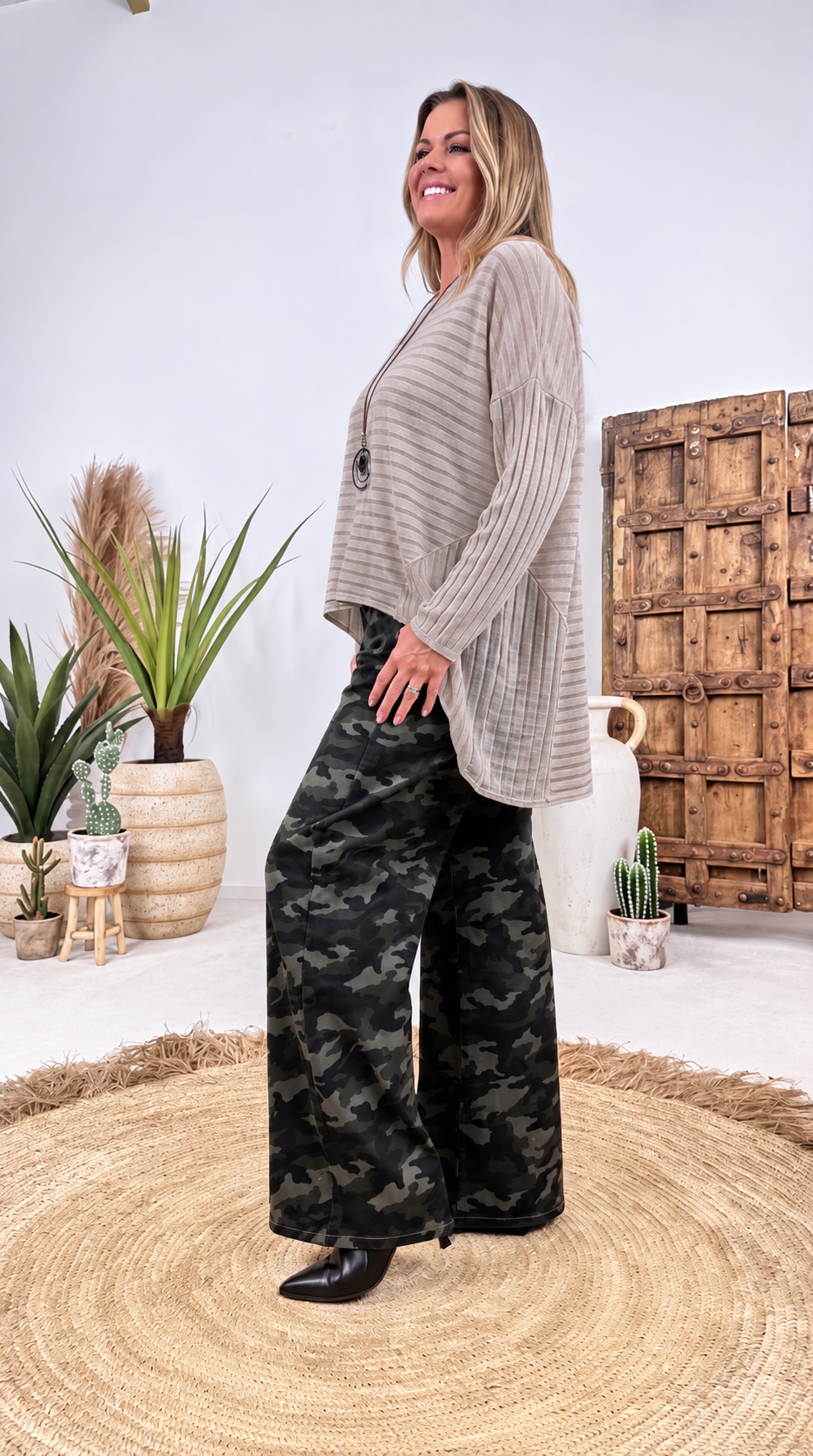 Langarmshirt  Wave Fjord *Taupe*