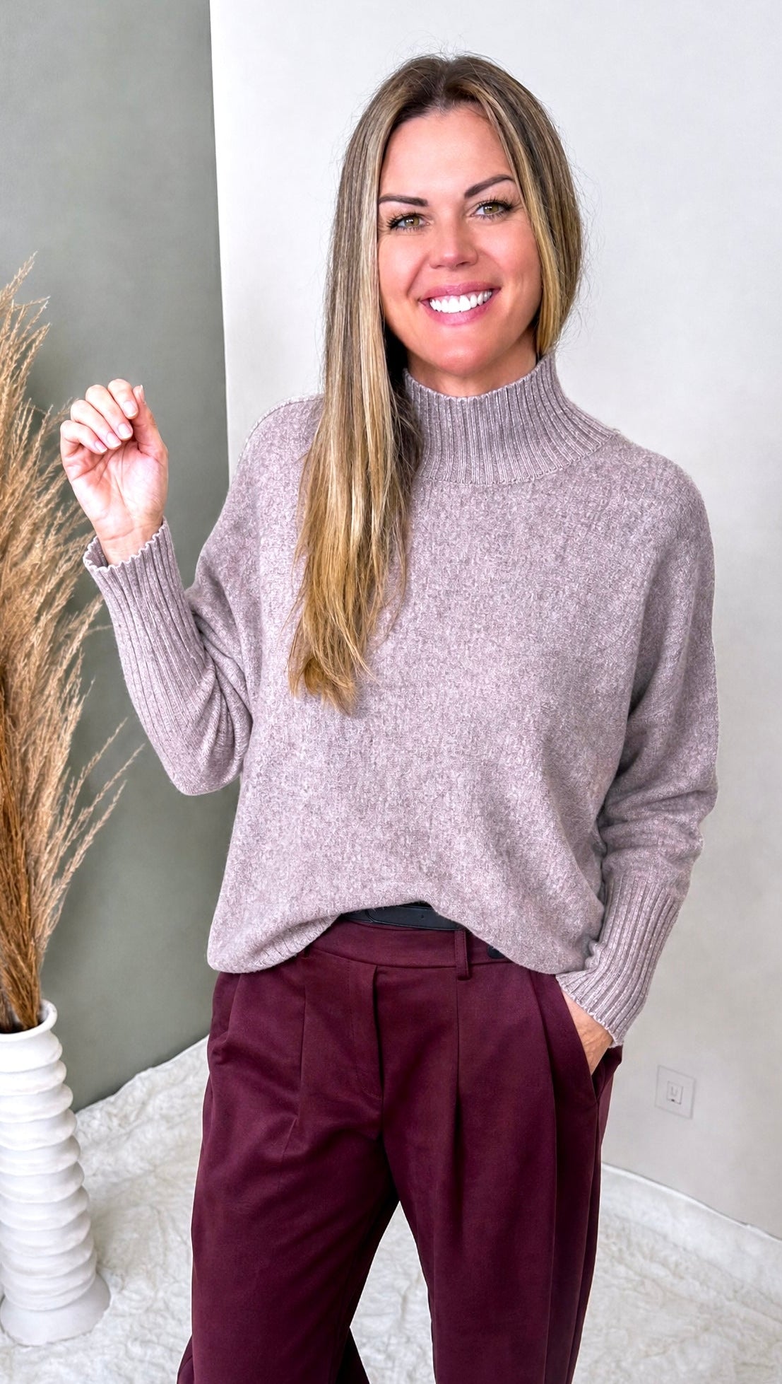 Strickpullover Mila *Taupe*