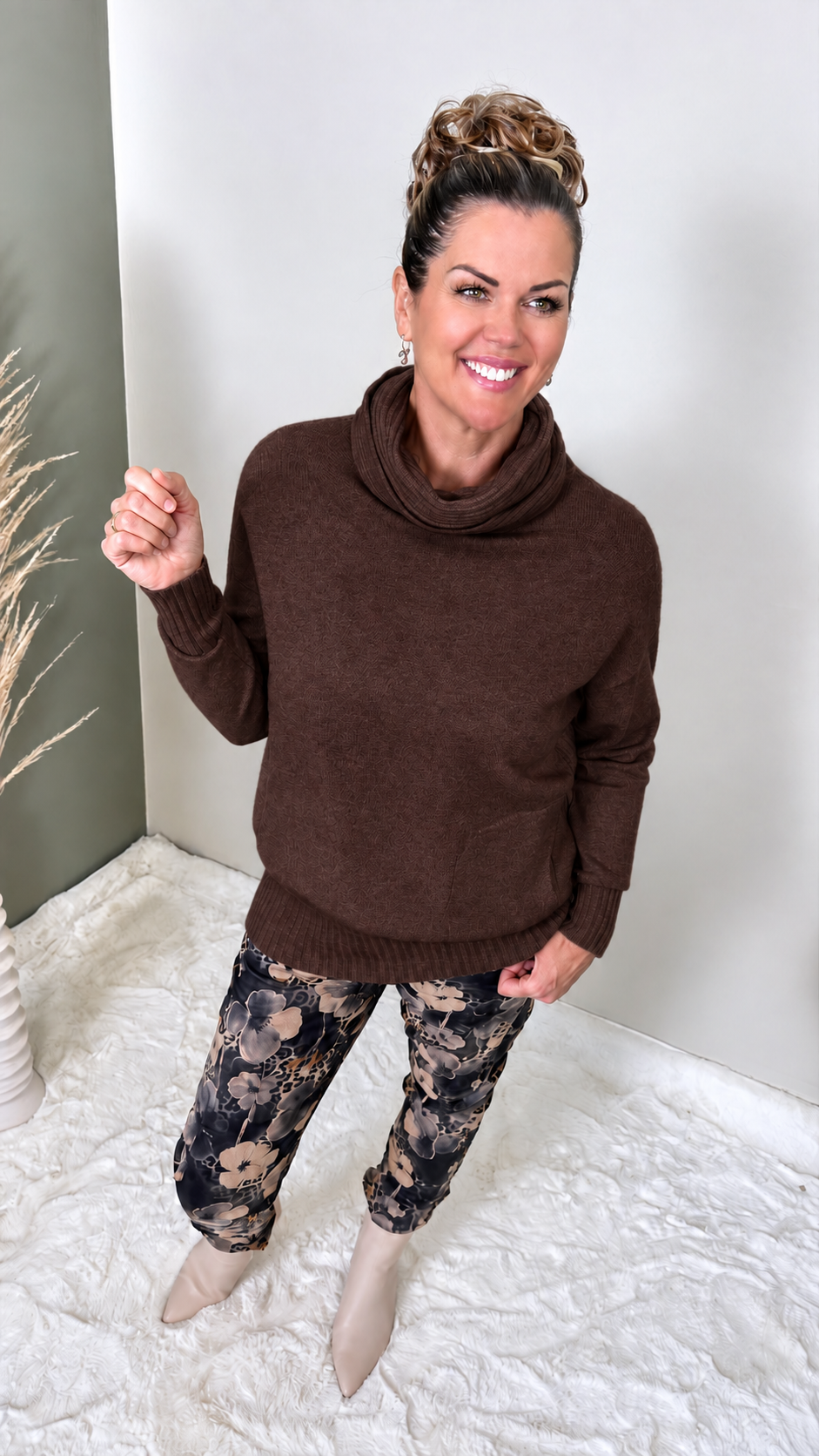 Rollkragenpullover Tabarca  *Schoko*