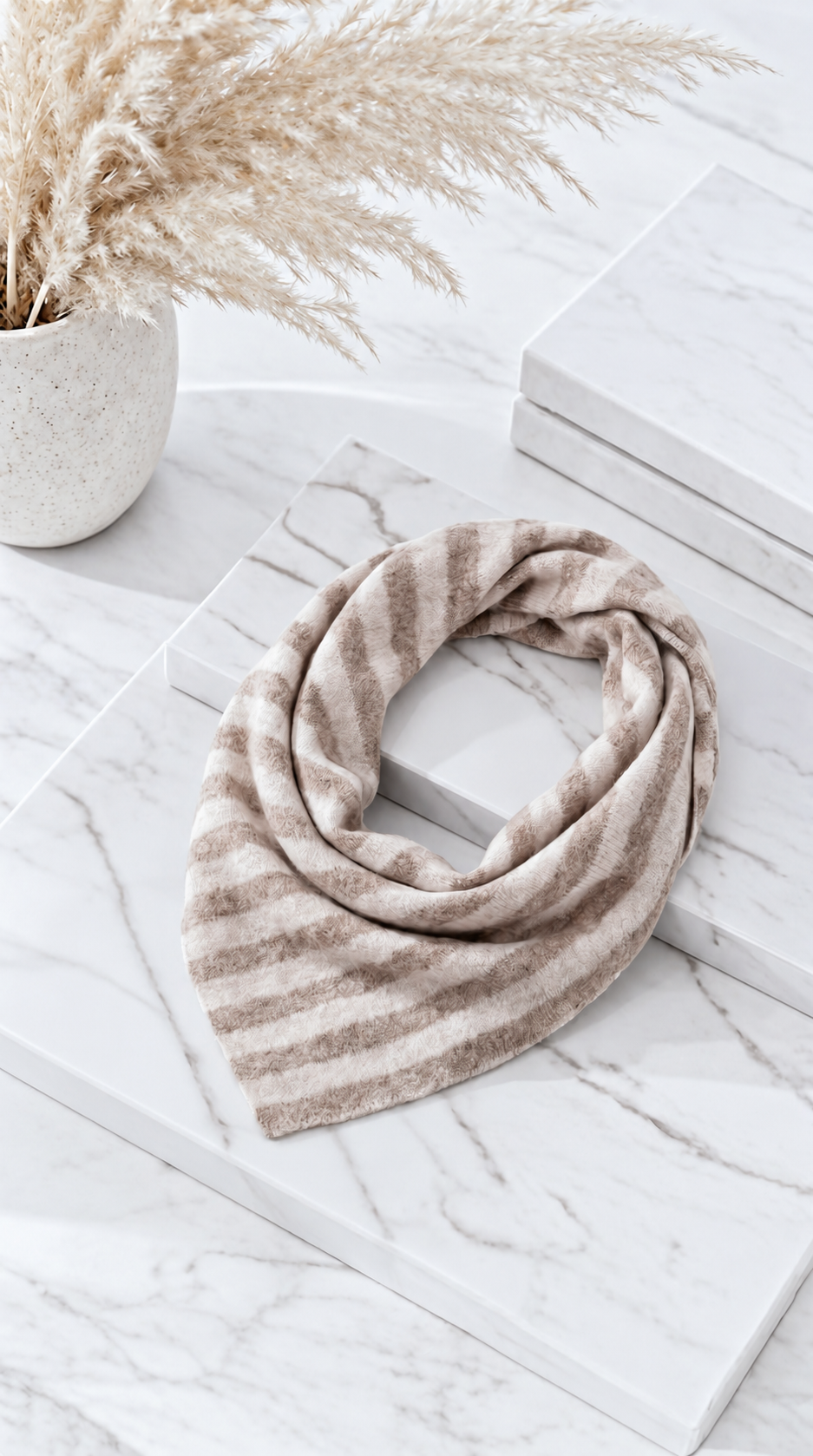 Dreieckschal Maeander Stripe *Beige* - Power of Princess