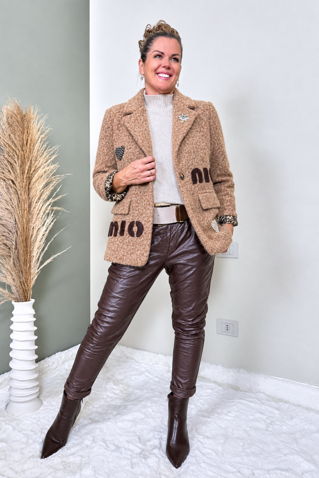 Jogpants Leather Classic *Schoko*