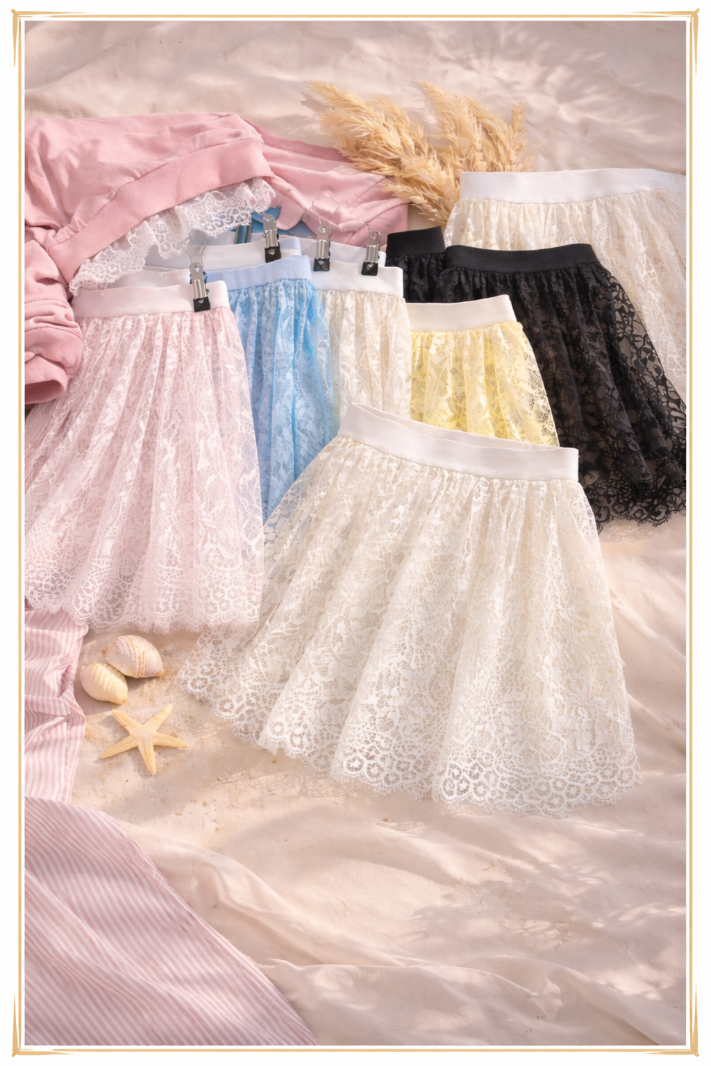 Spitzenverlängerung Pure Feminine Color (4Farben)