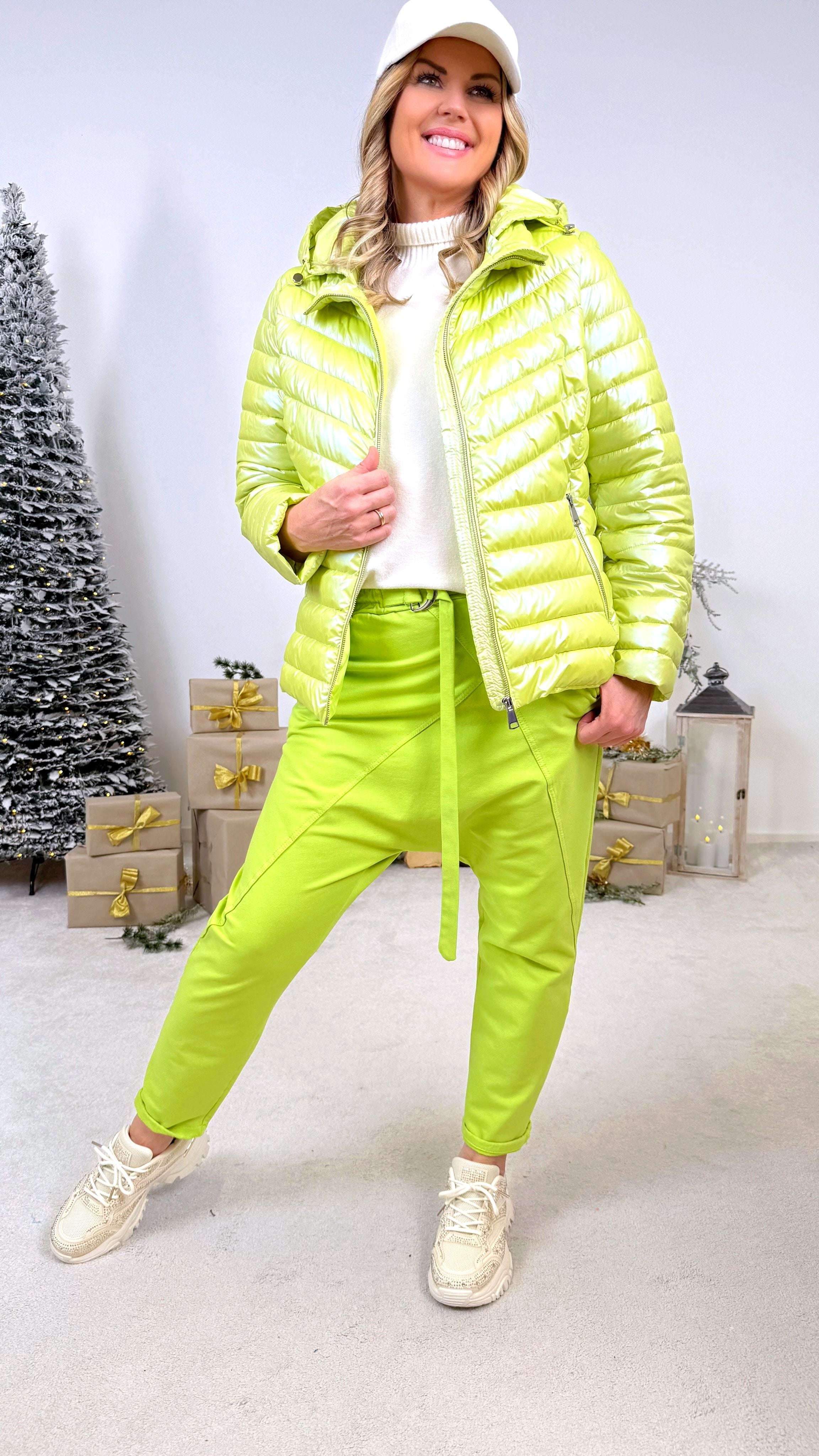 Dünne Steppjacke Lime Spirit