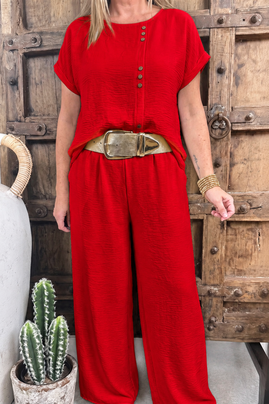 Blusenshirt Dolce Basic Love *Rot*