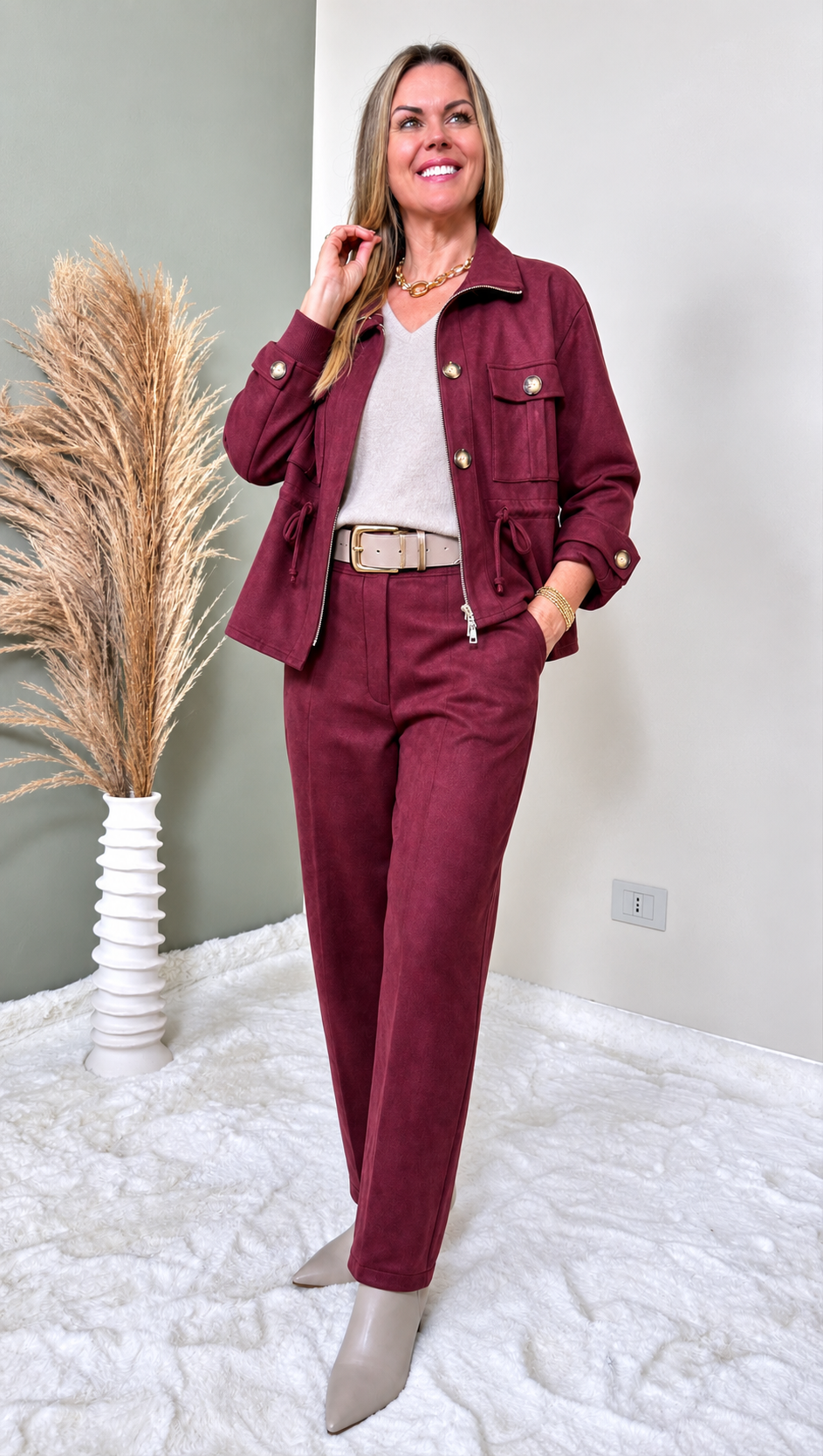 Kurze Jacke Aurelio *Bordeaux*