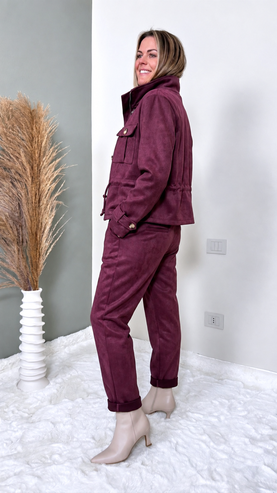 Kurze Jacke Solveig *Bordeaux*