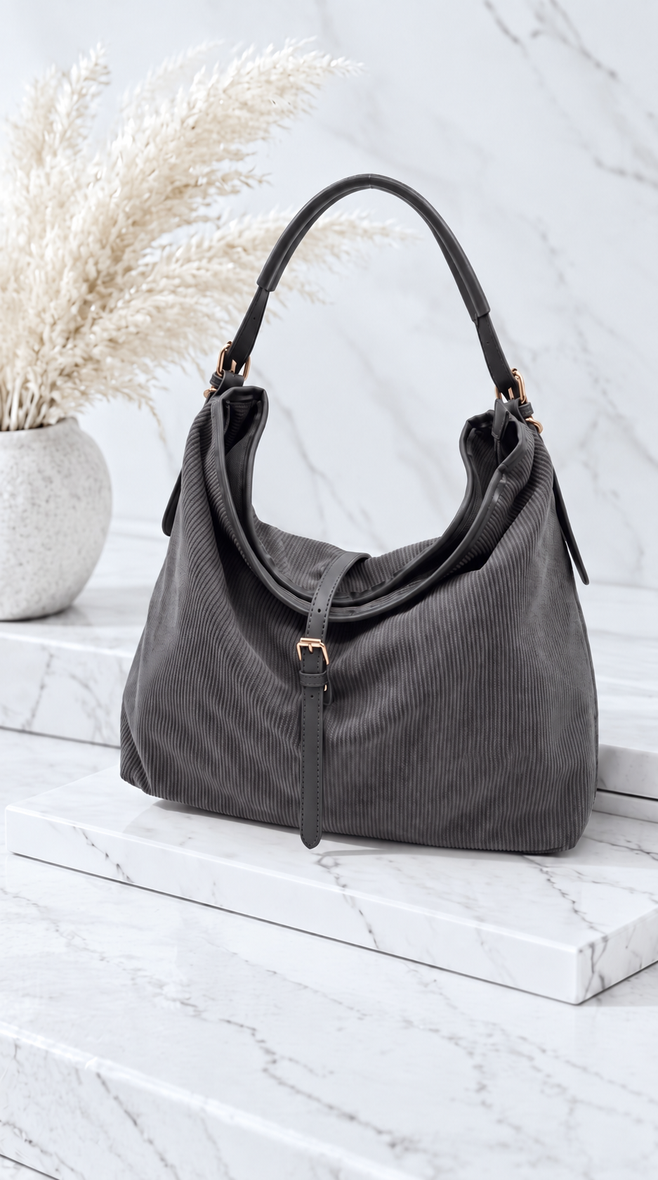 Handtasche Quasar Soft *Dunkelgrau*