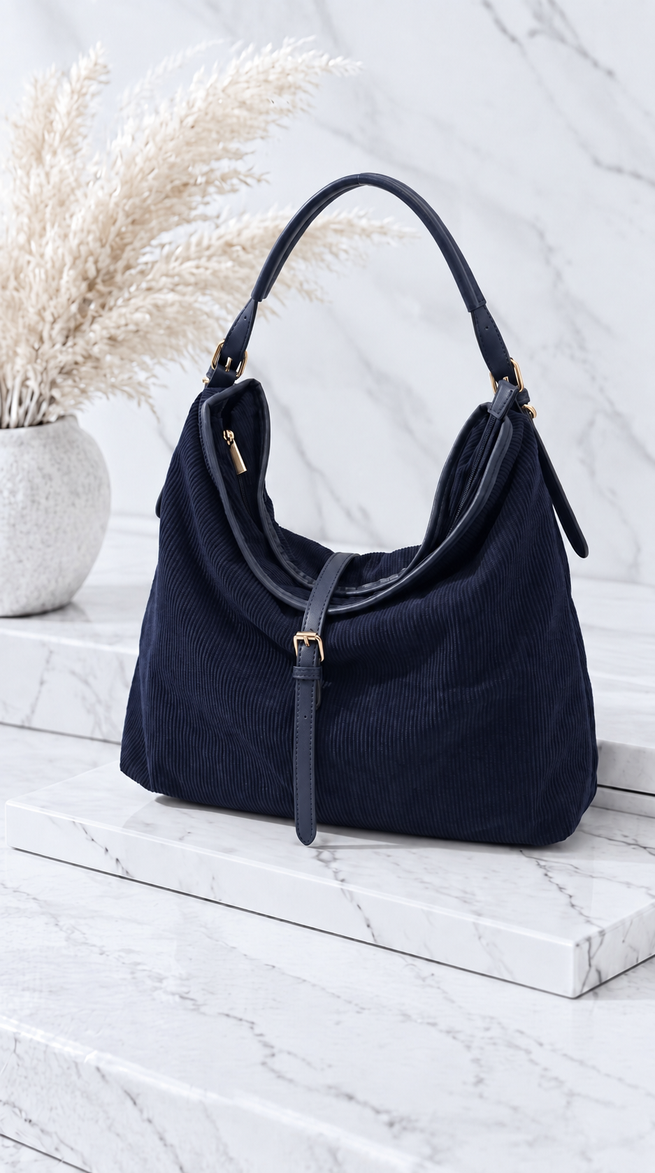 Handtasche Quasar Soft *Dunkelblau*