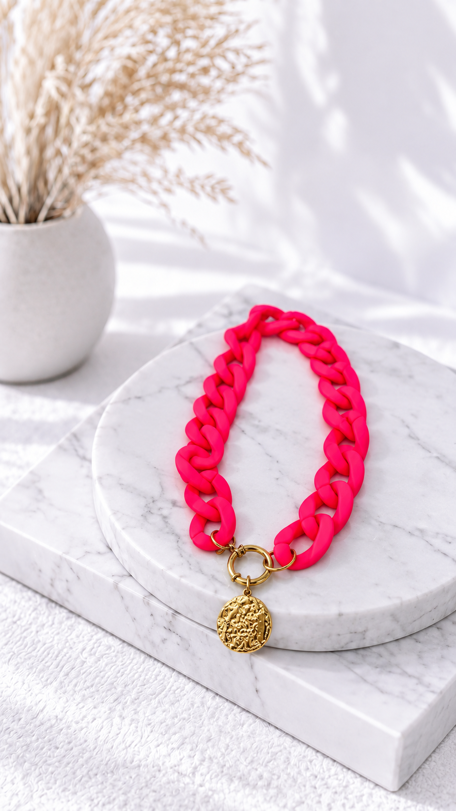Halskette Chain Statement *Neon Pink*