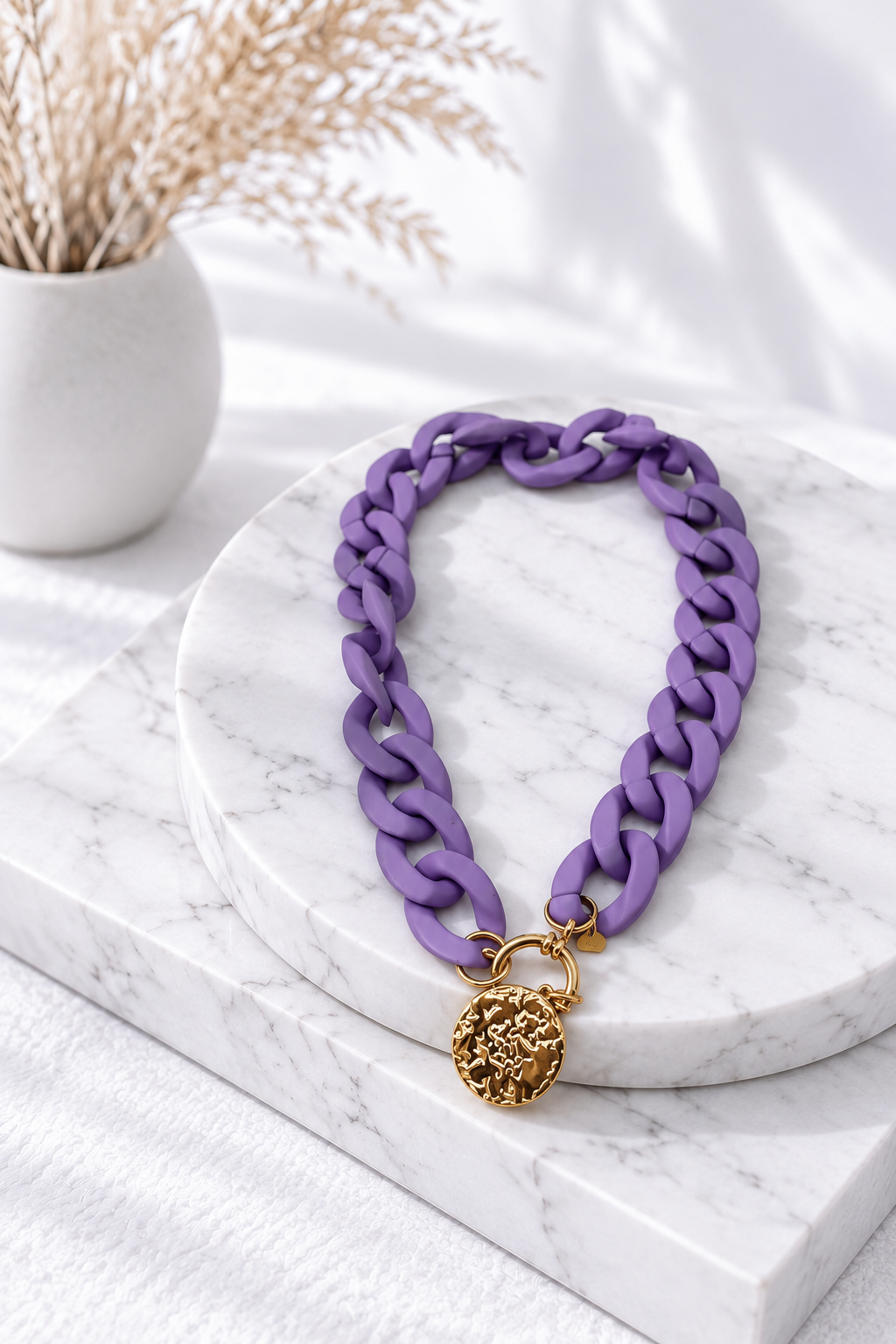 Halskette Chain Statement *Flieder*
