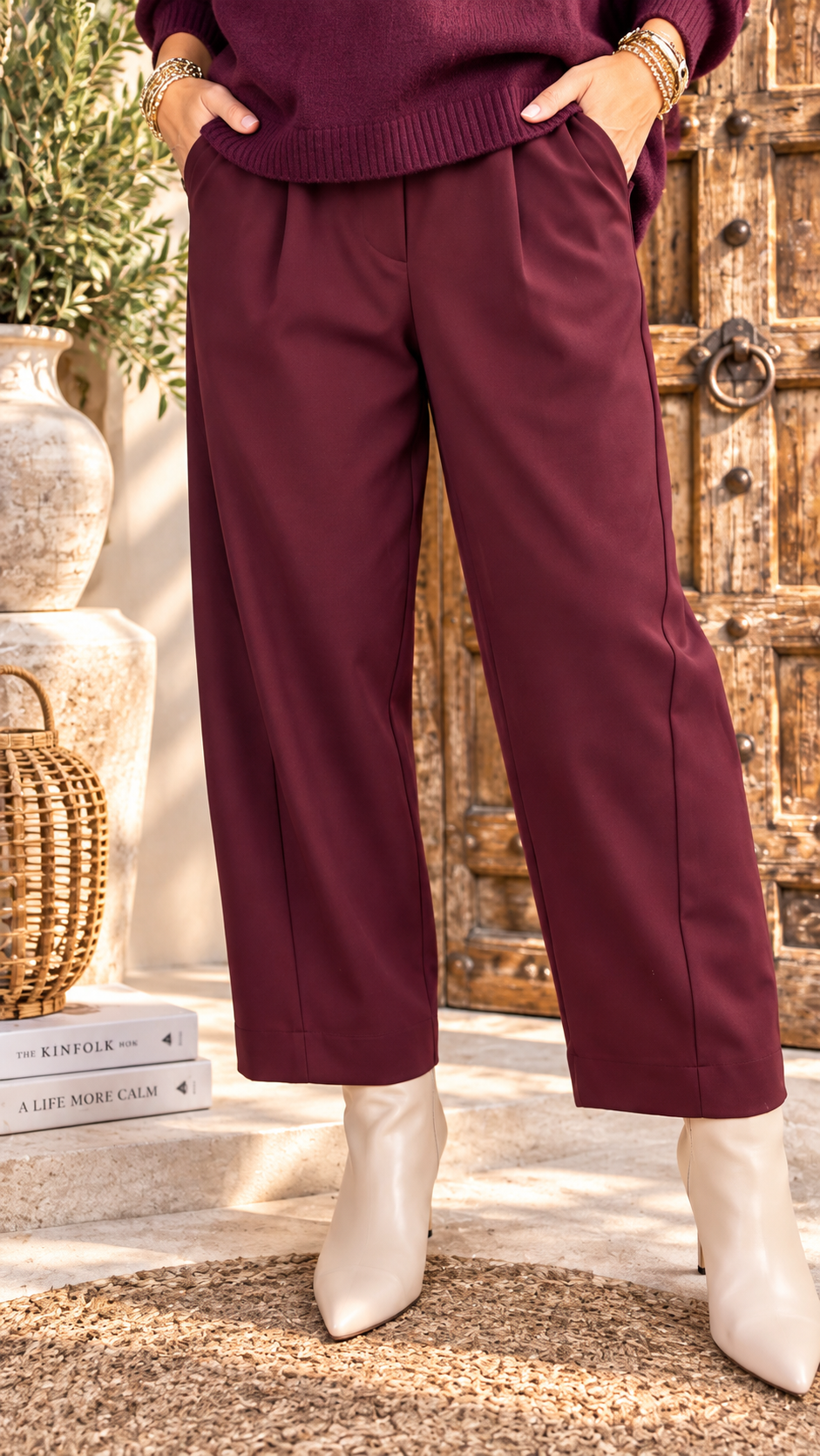 Hose Ananke *Beere/Bordeaux*