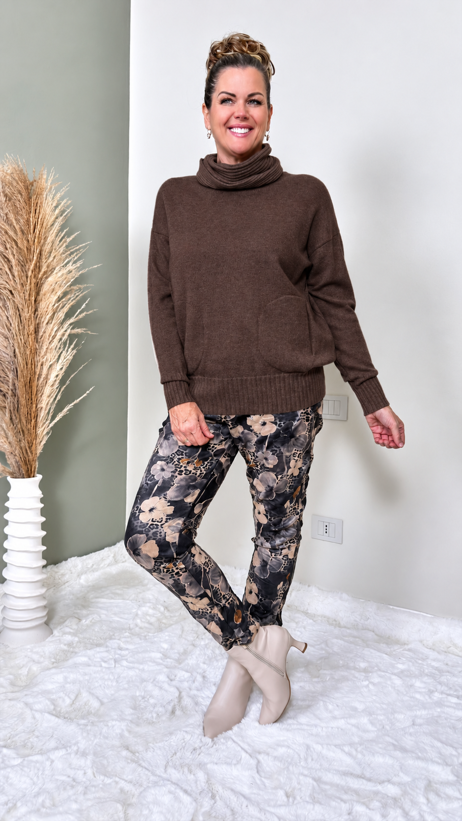 Rollkragenpullover Tabarca  *Schoko*