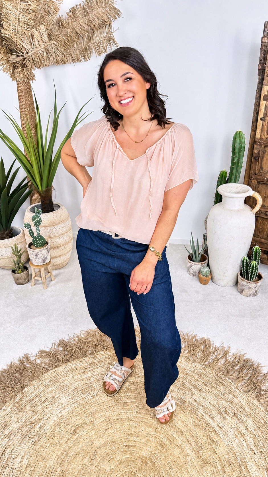 Seidenbluse Santorini *Altrosa*