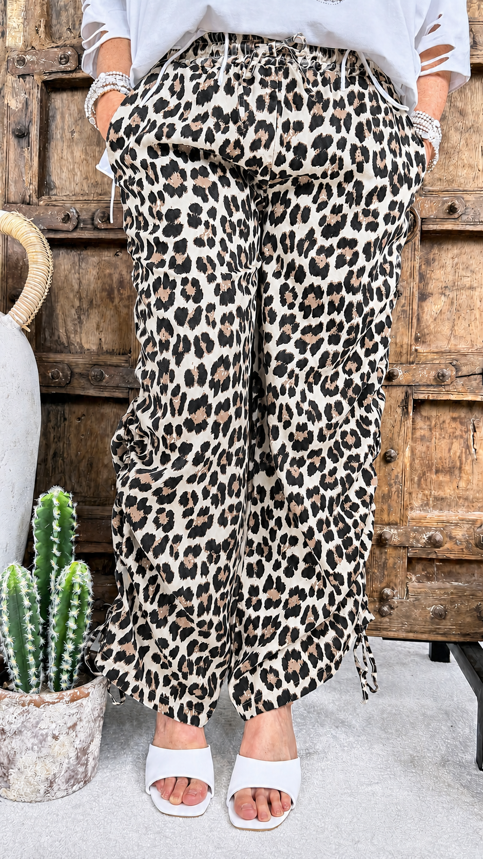 Hose Leopard Breeze *Weiß*