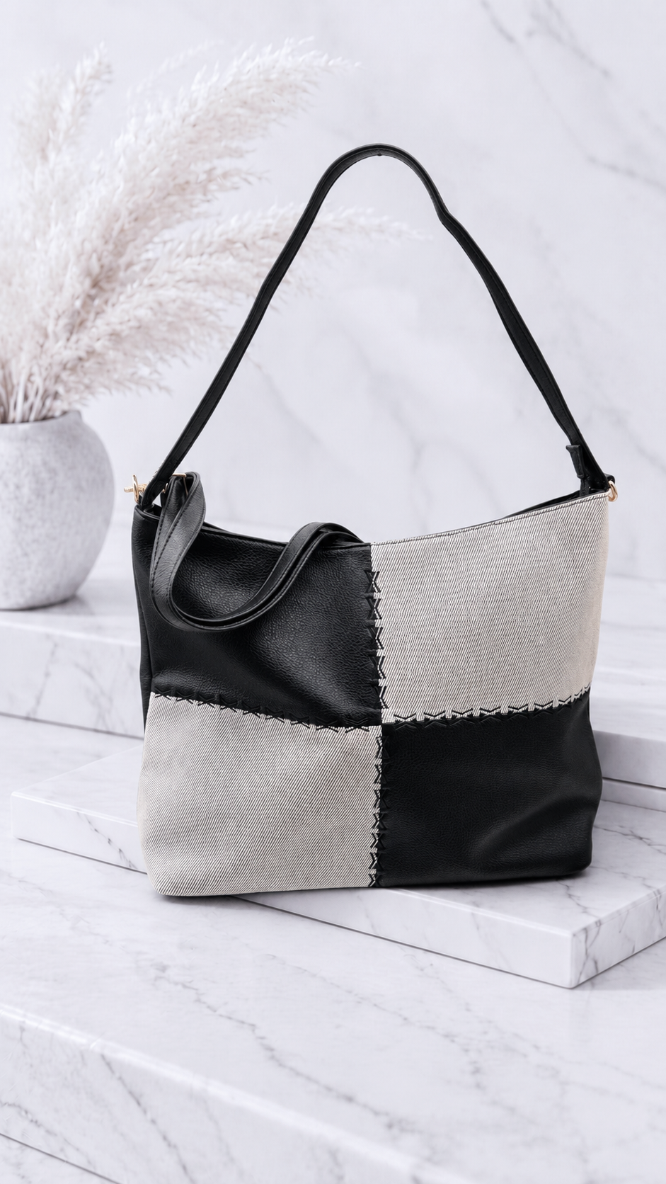 Tasche Patchwork Chic *Schwarz*