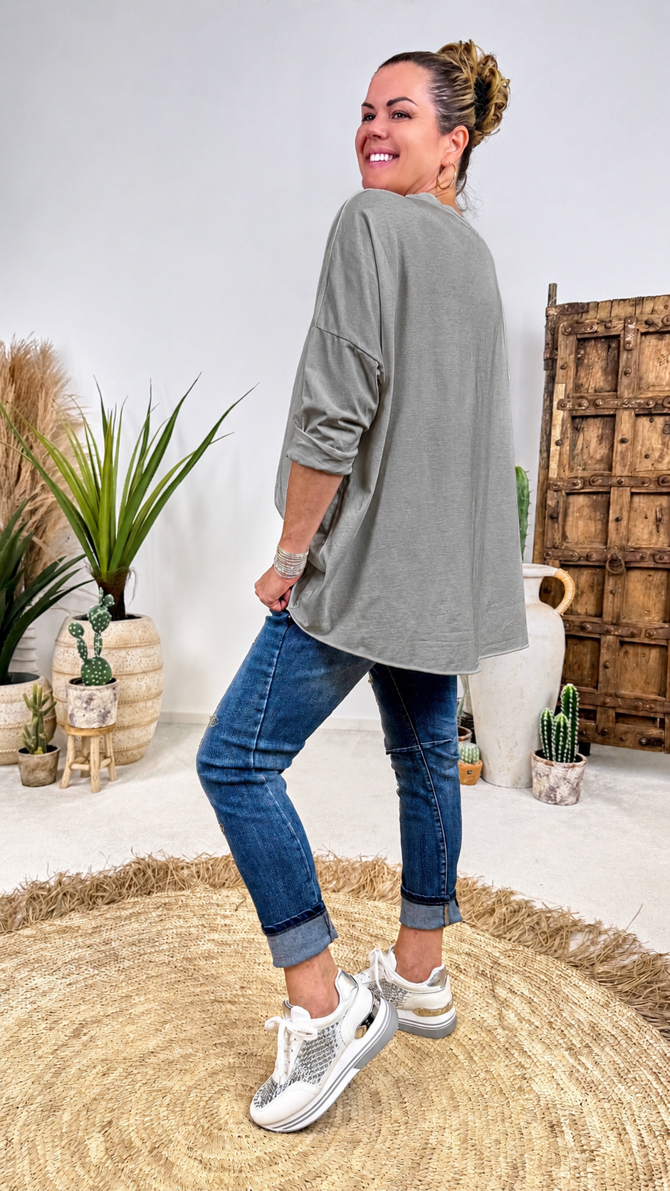 Langarmshirt Daily *Grau*