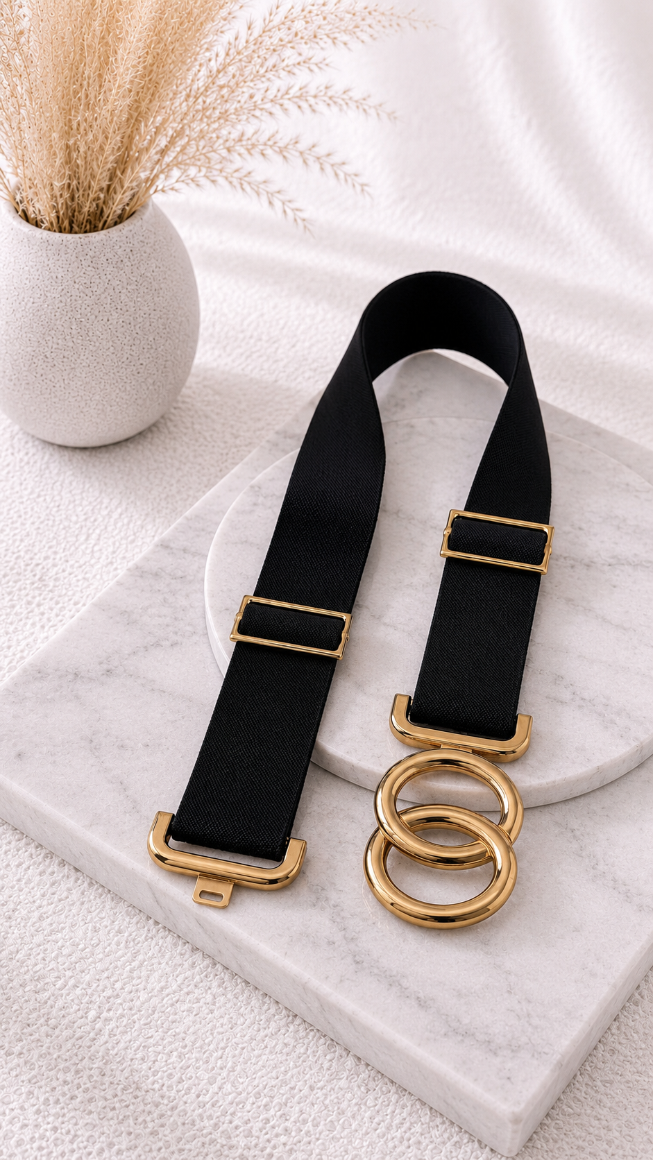 Gürtel Double Orbit *Schwarz/Gold*