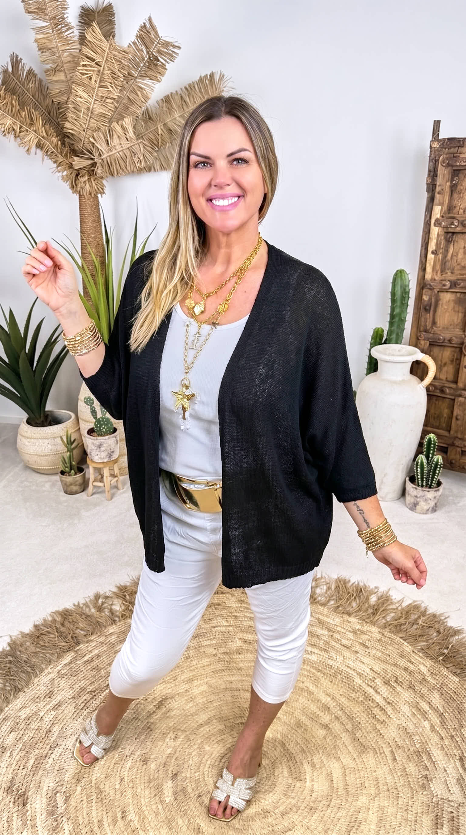 Cardigan Fresh Feeling *Schwarz*