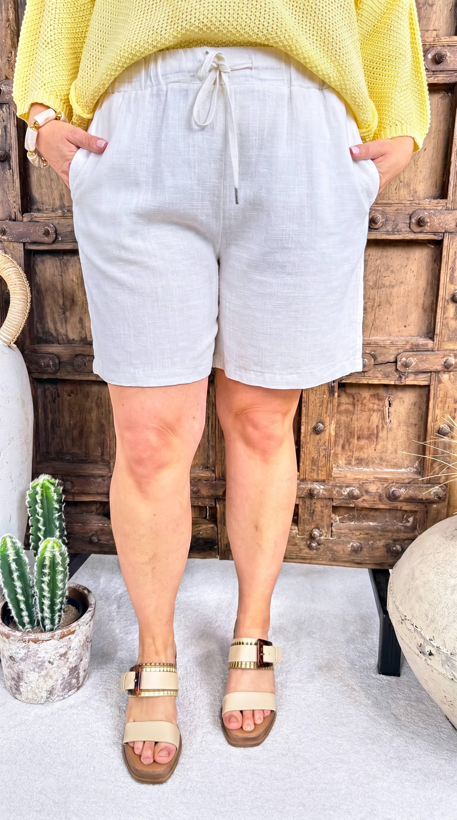 Kurze Hose Basic Beachy *Weiß*