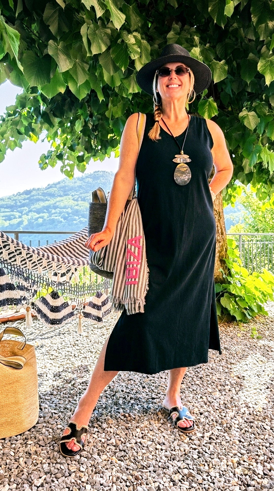 Sweatkleid Selene *Schwarz*
