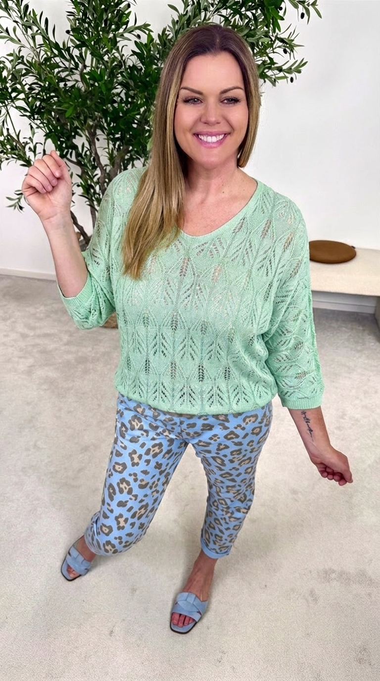 Strickshirt Airy Love *Grün*