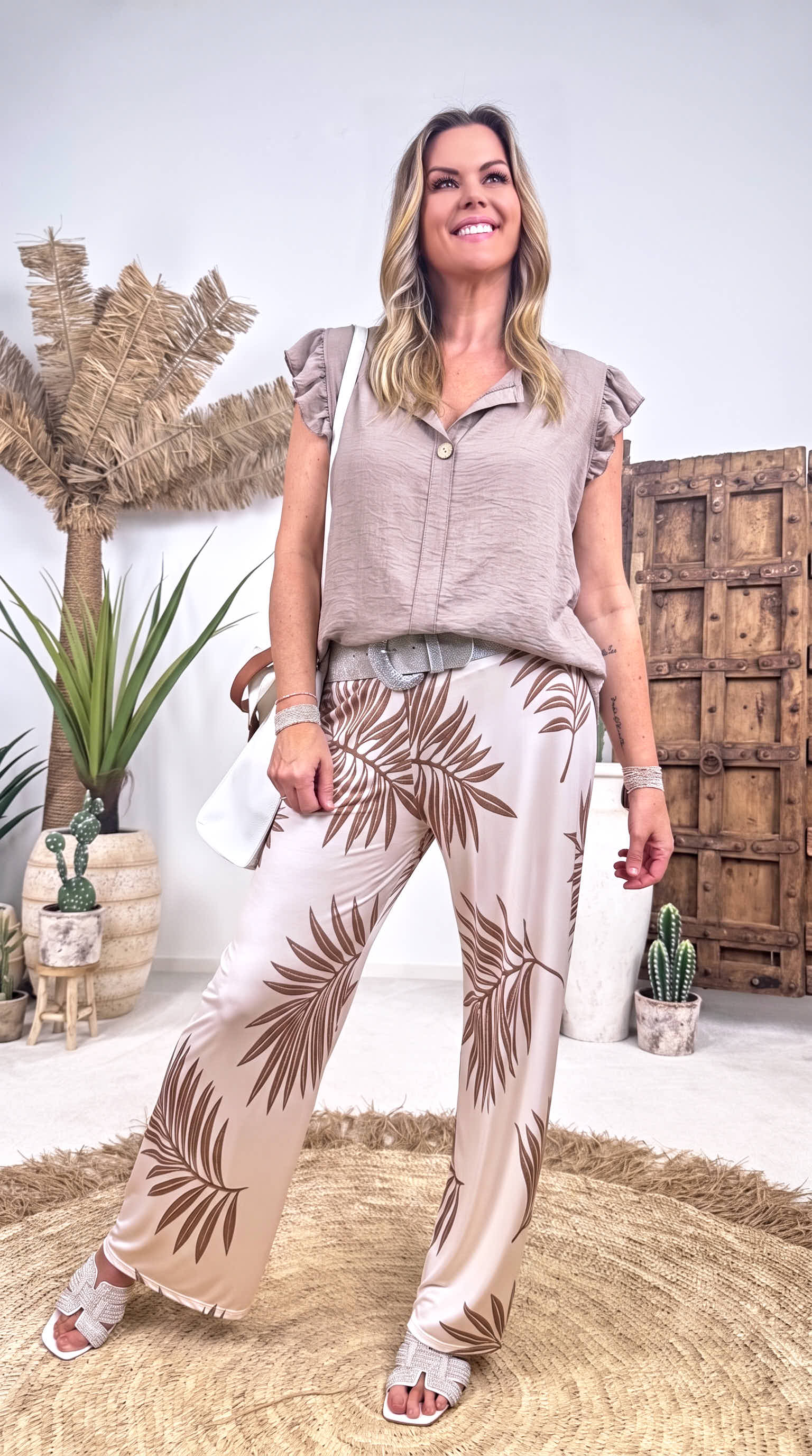 Blusentop Light Summer *Taupe*