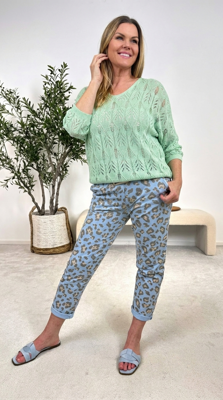 Strickshirt Airy Love *Grün*