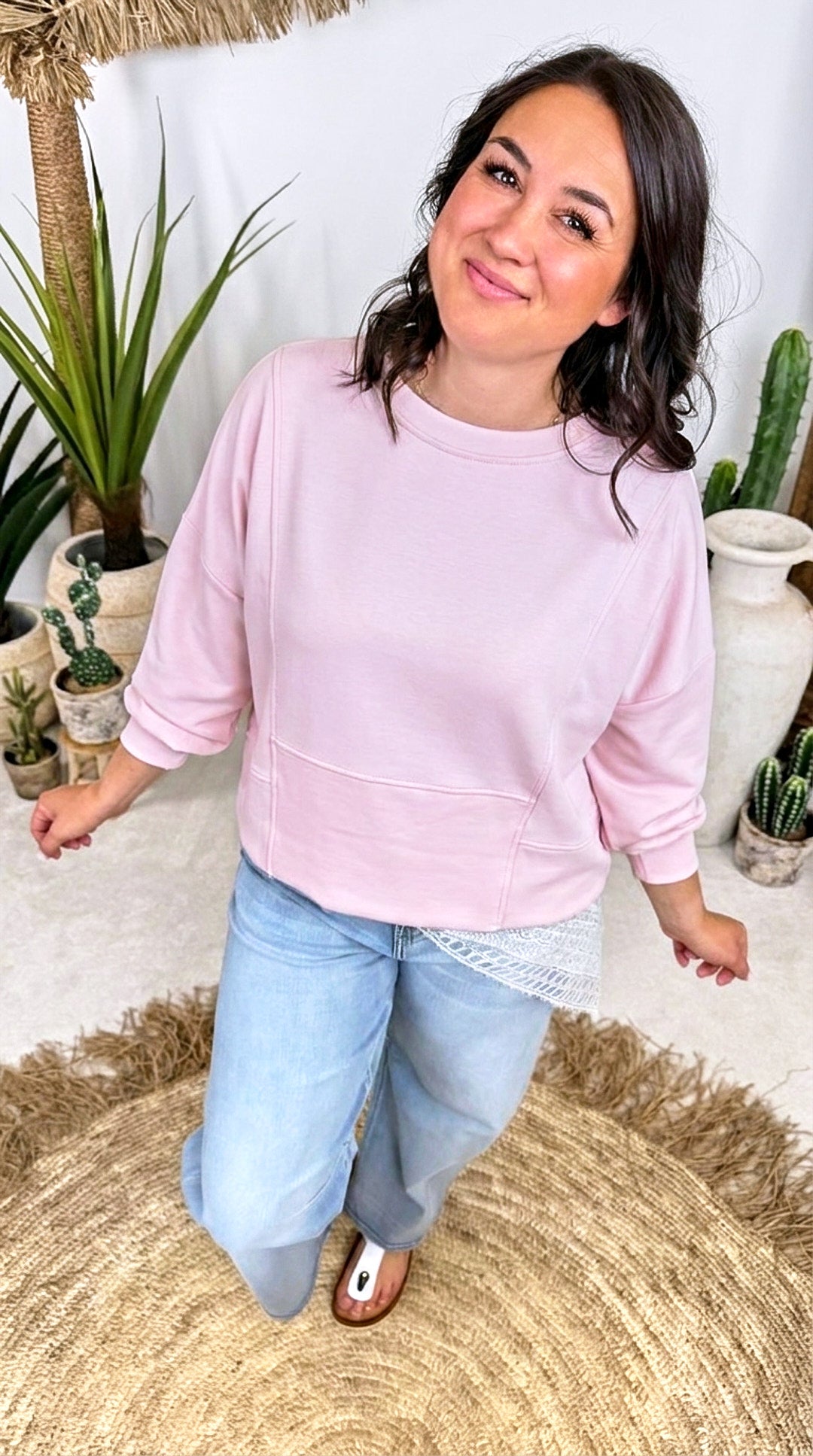 Sweatshirt Modern Line *Rosa*