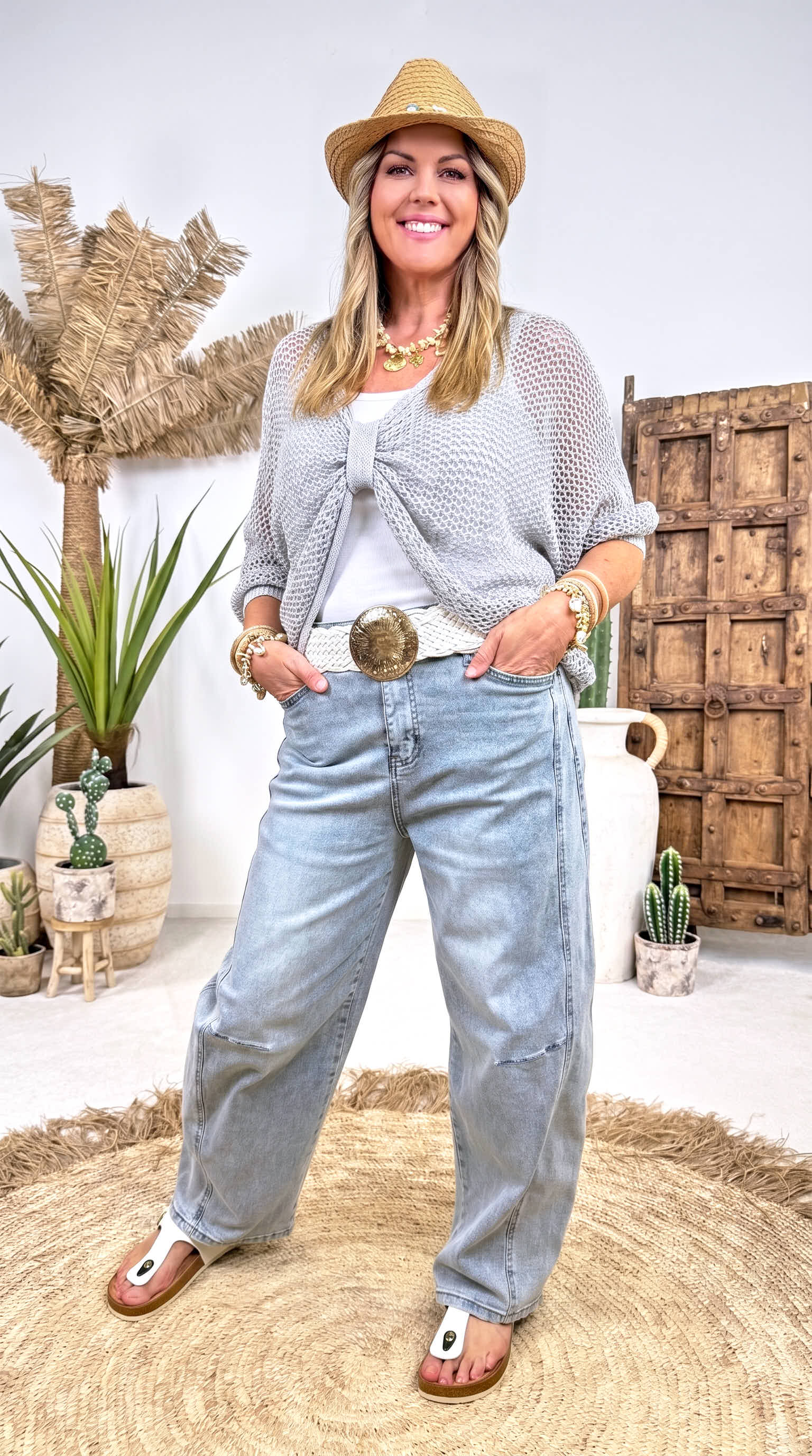 Häkelshirt Spring Layer *Grau*