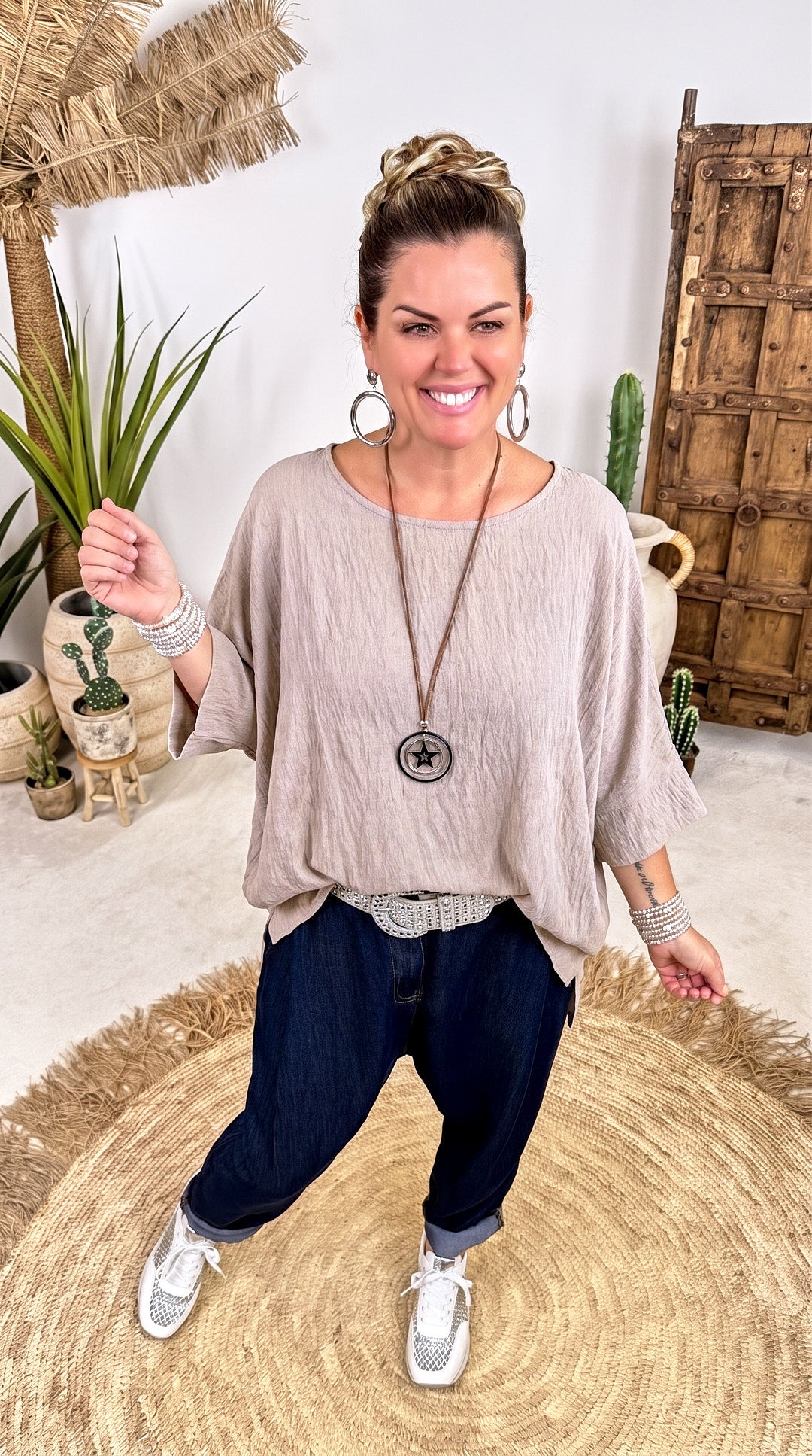 Blusenshirt Simple Beauty *Taupe*