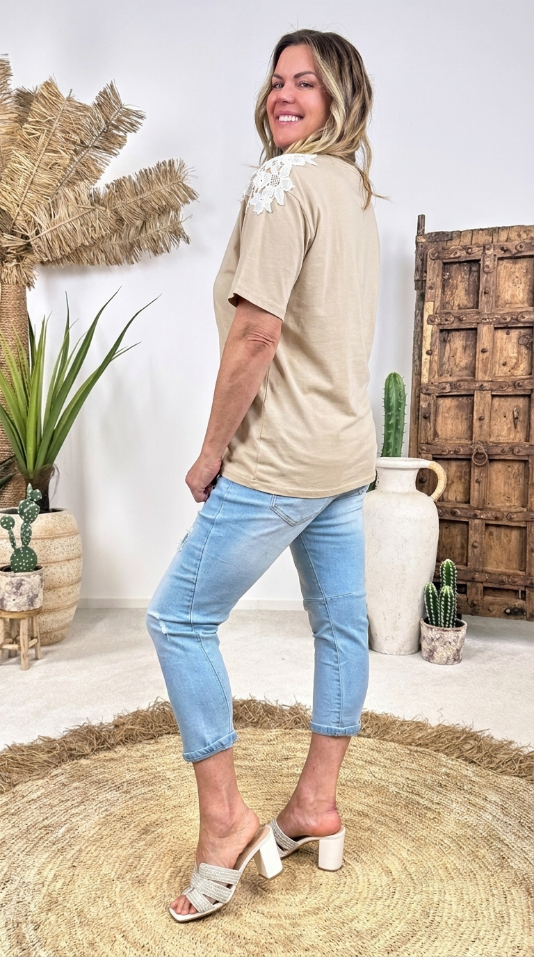 T-Shirt Louvre Love *Beige*