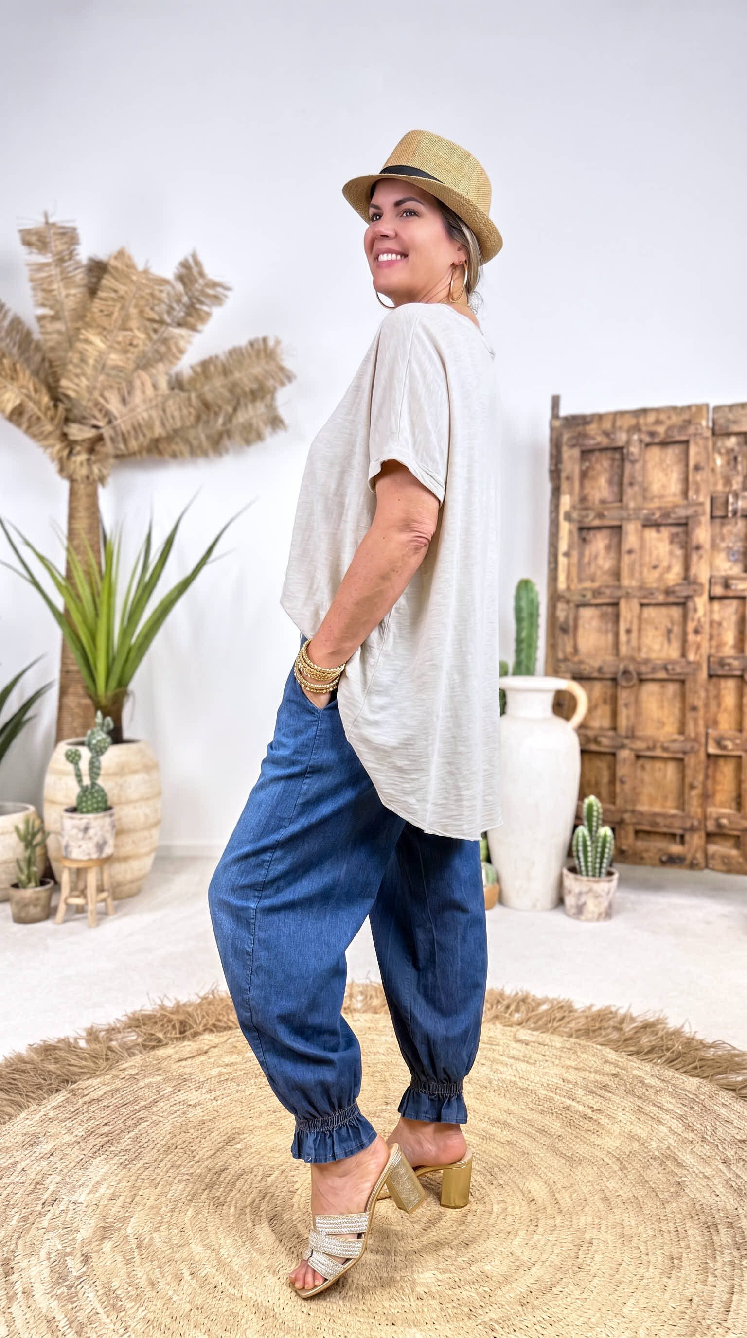 Oversized Shirt Soul Beauty *Beige*