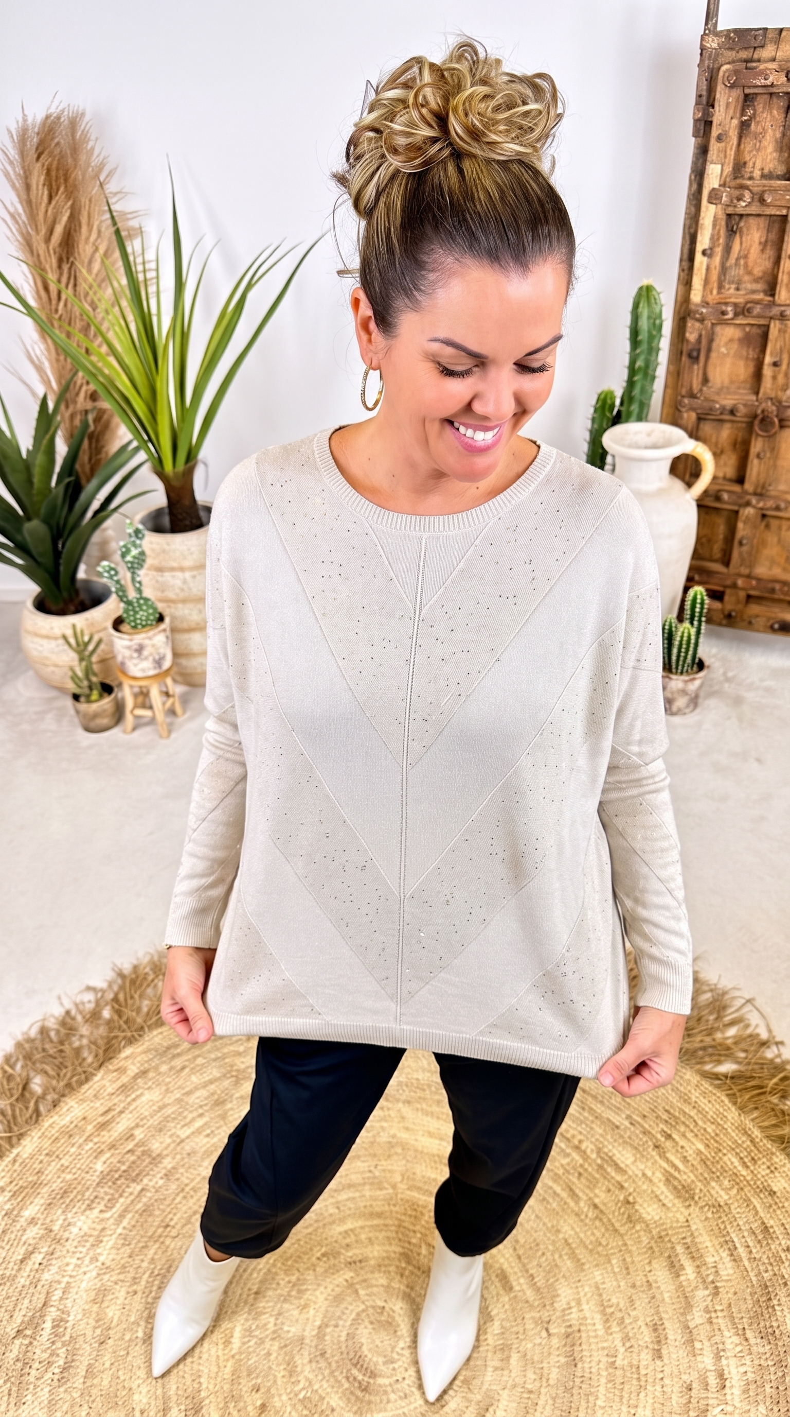 Strickpullover Fjordlicht *Beige*