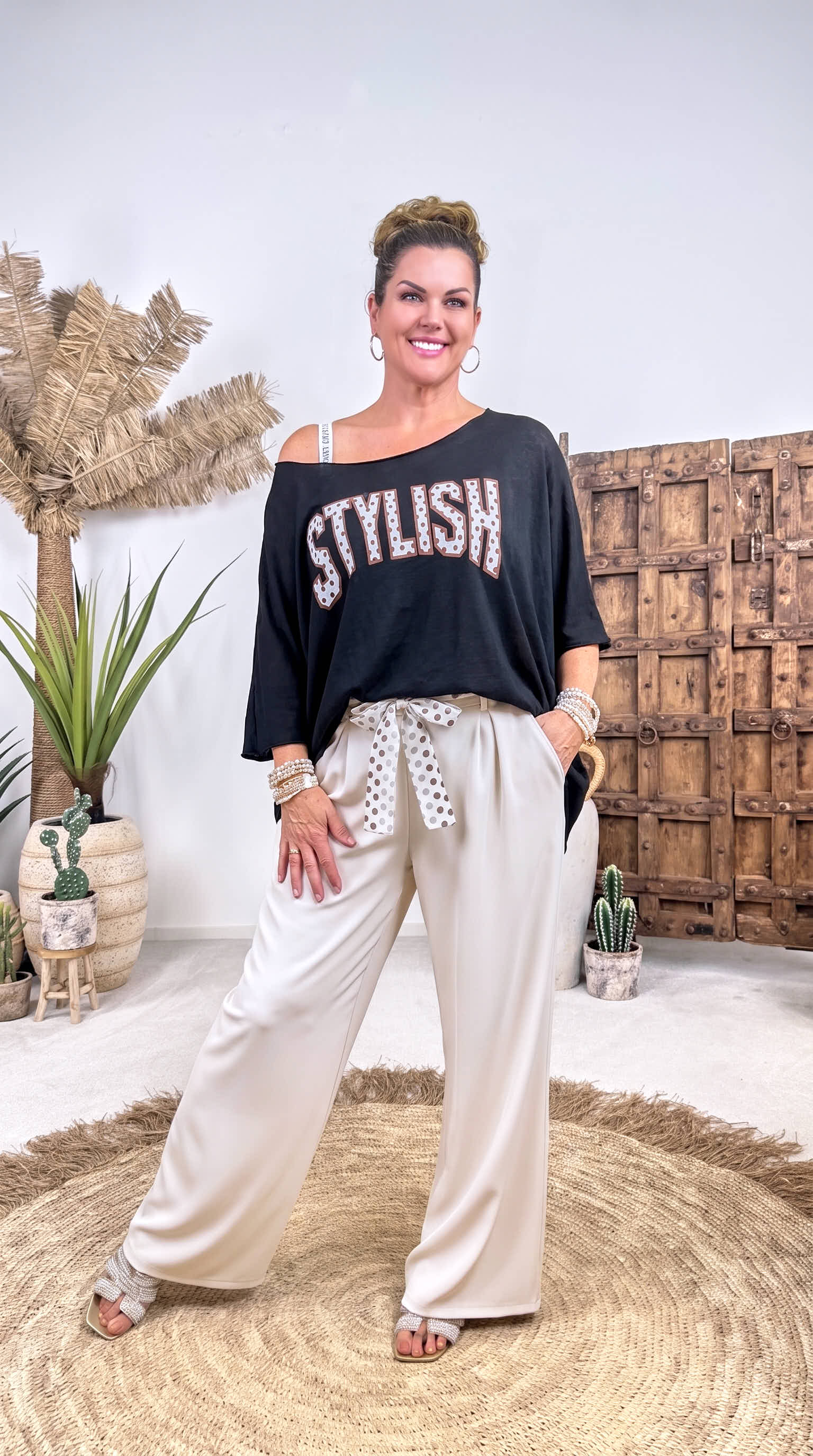 Oversized Shirt Stylish *Schwarz*