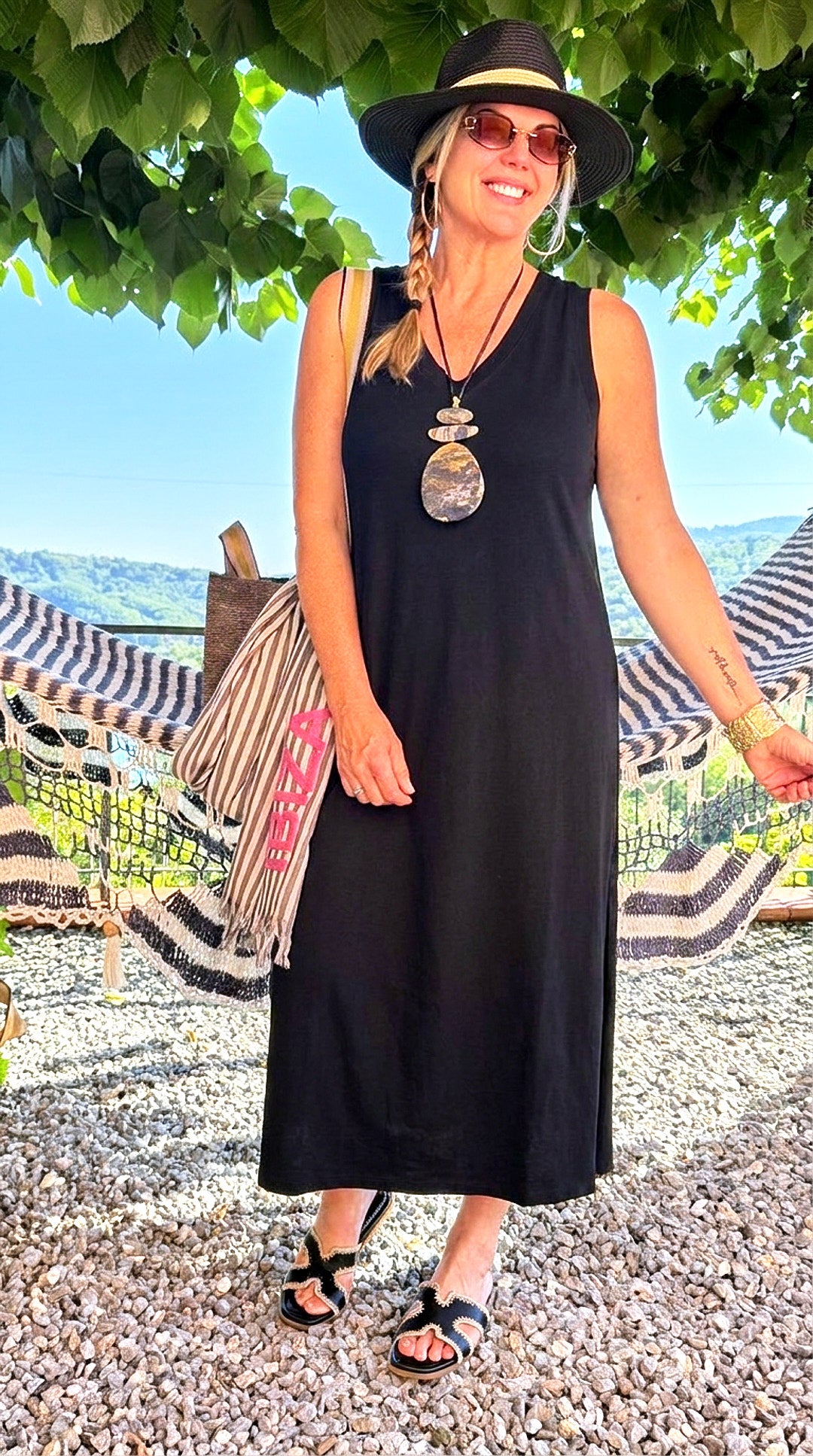 Sweatkleid Selene *Schwarz*
