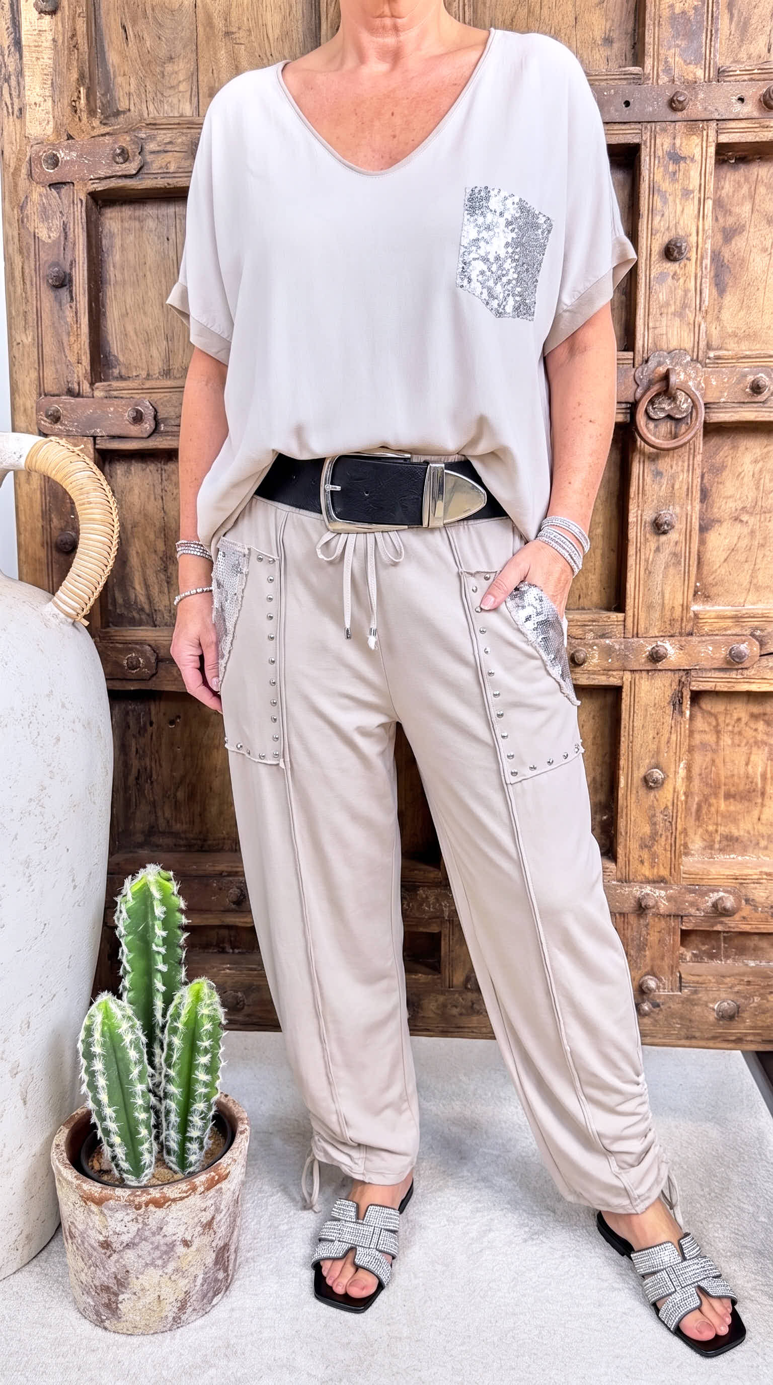 T-Shirt Shimmering *Beige*