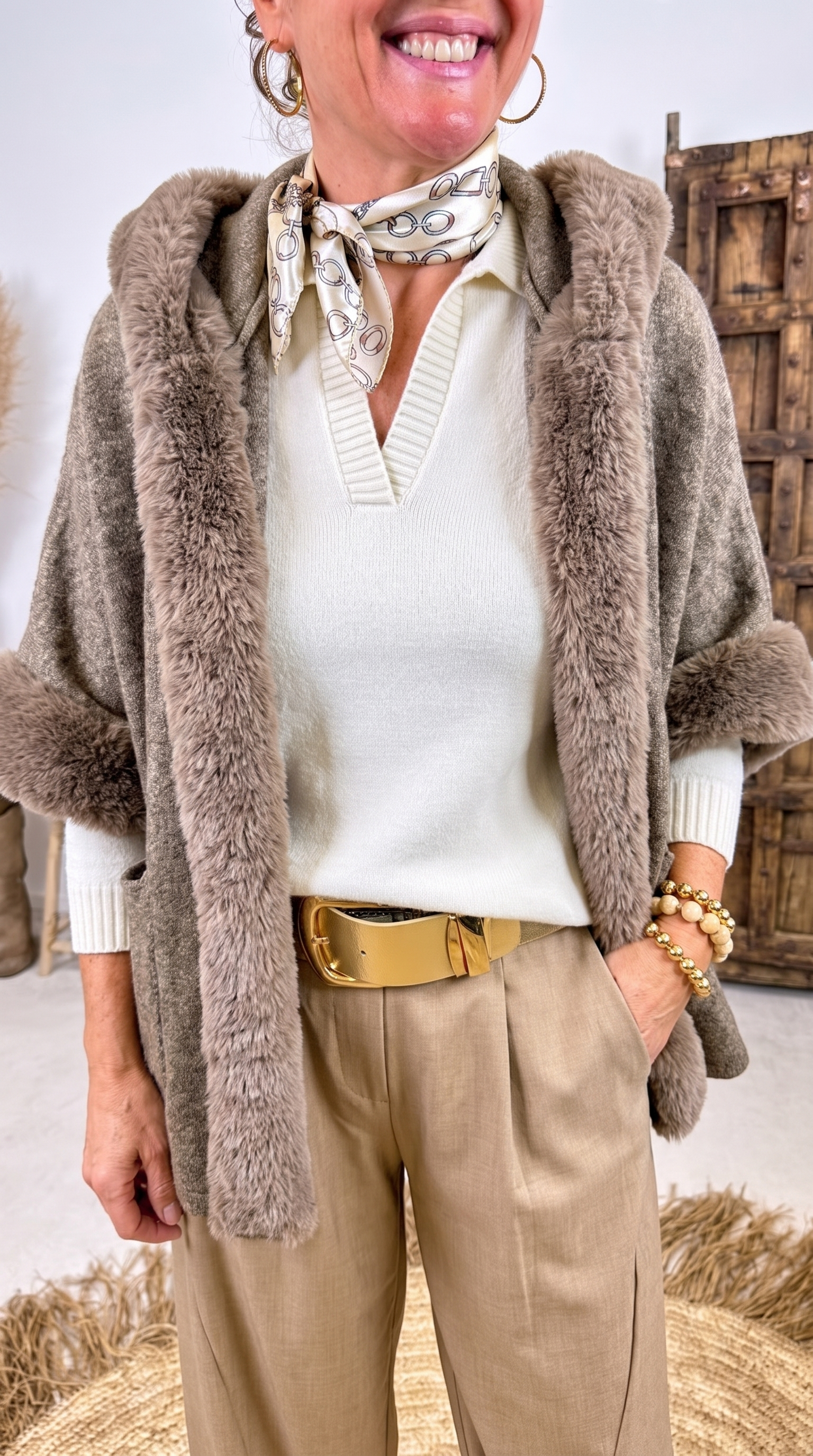 Strick-Cardigan Vellichor *Cappuccino*