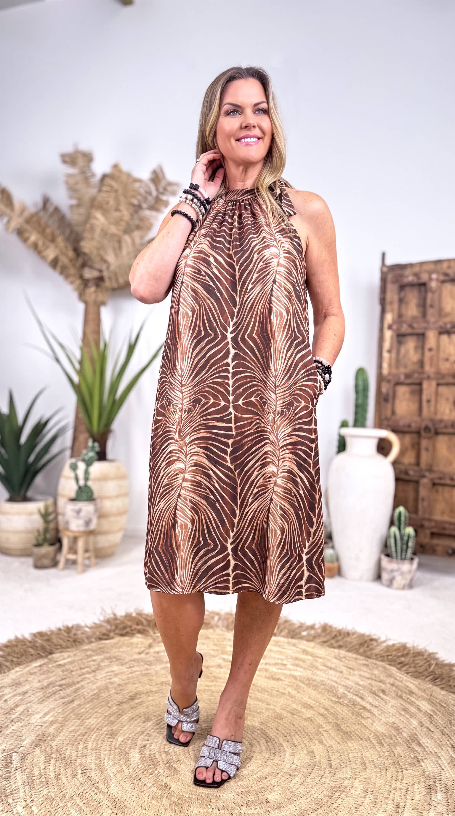 Kurzes Kleid Summer Flirt  *Schoko*