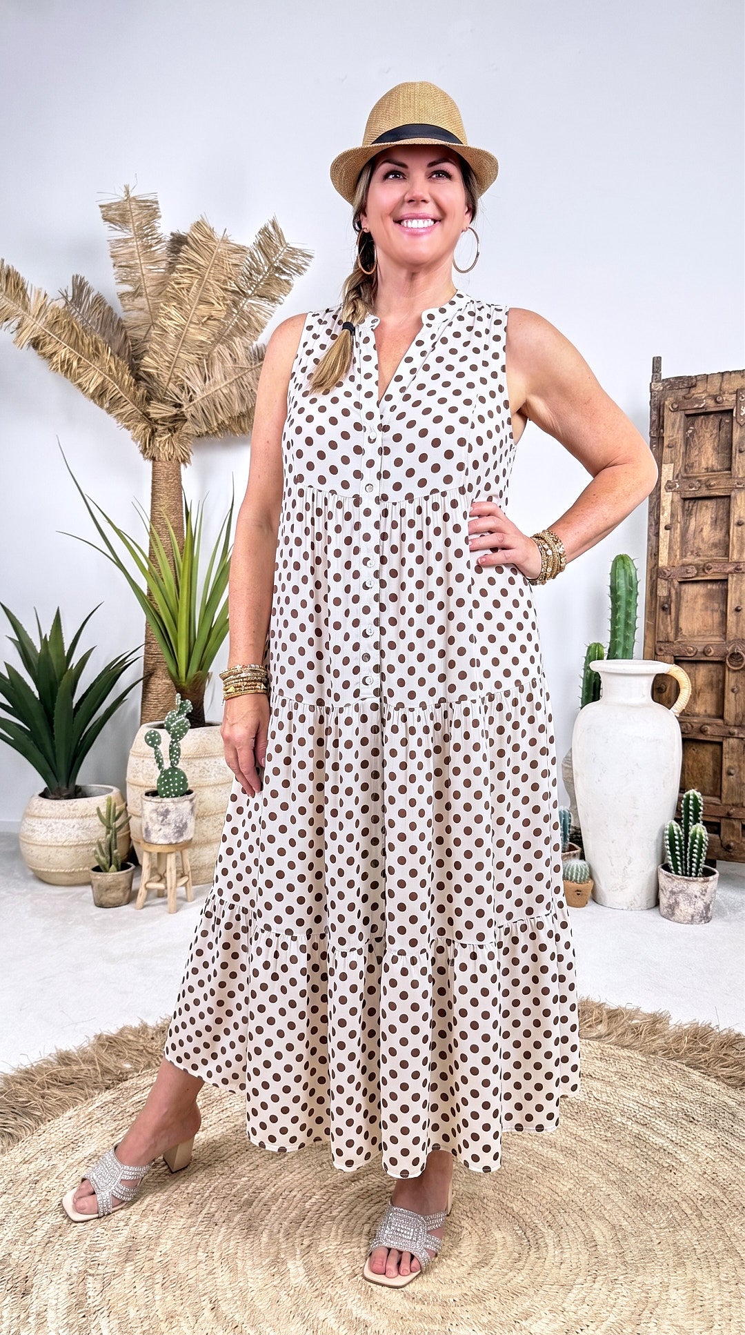 Langes Kleid Amber Tide *Weiß*