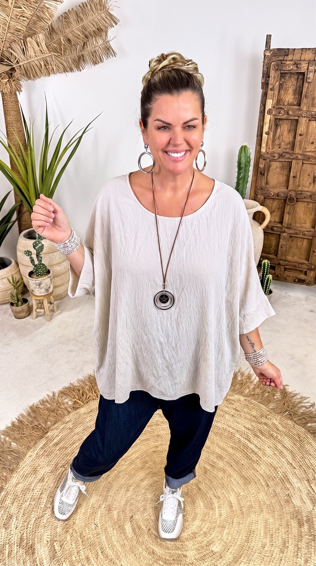 Blusenshirt Simple Beauty *Beige*