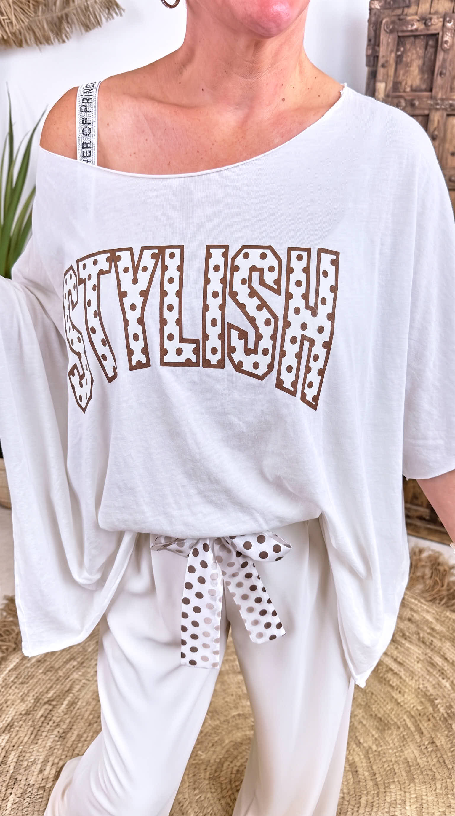 Oversized Shirt Stylish *Weiß*