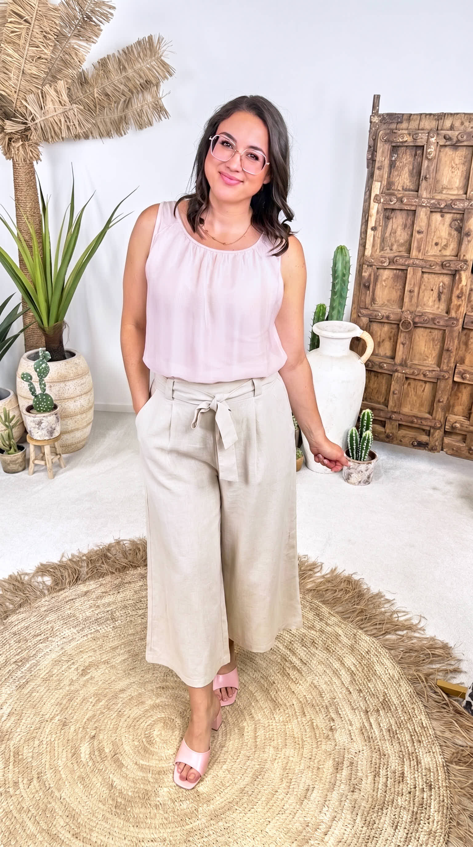Leinen Culotte Timeless Luxe *Creme*