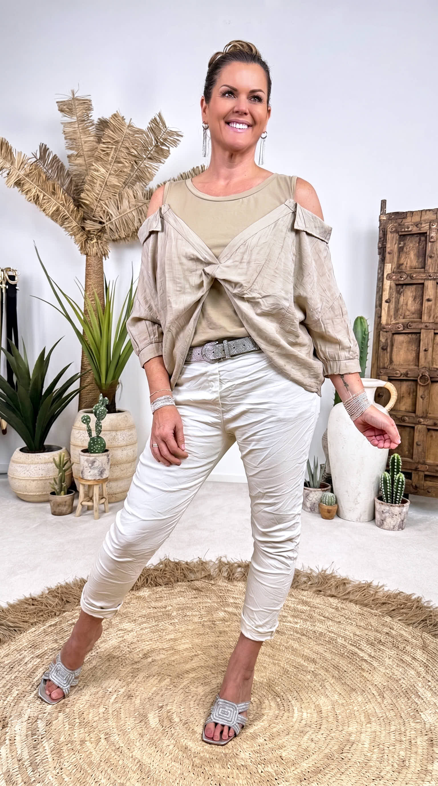 Shirt  Hot Twist *Camel*