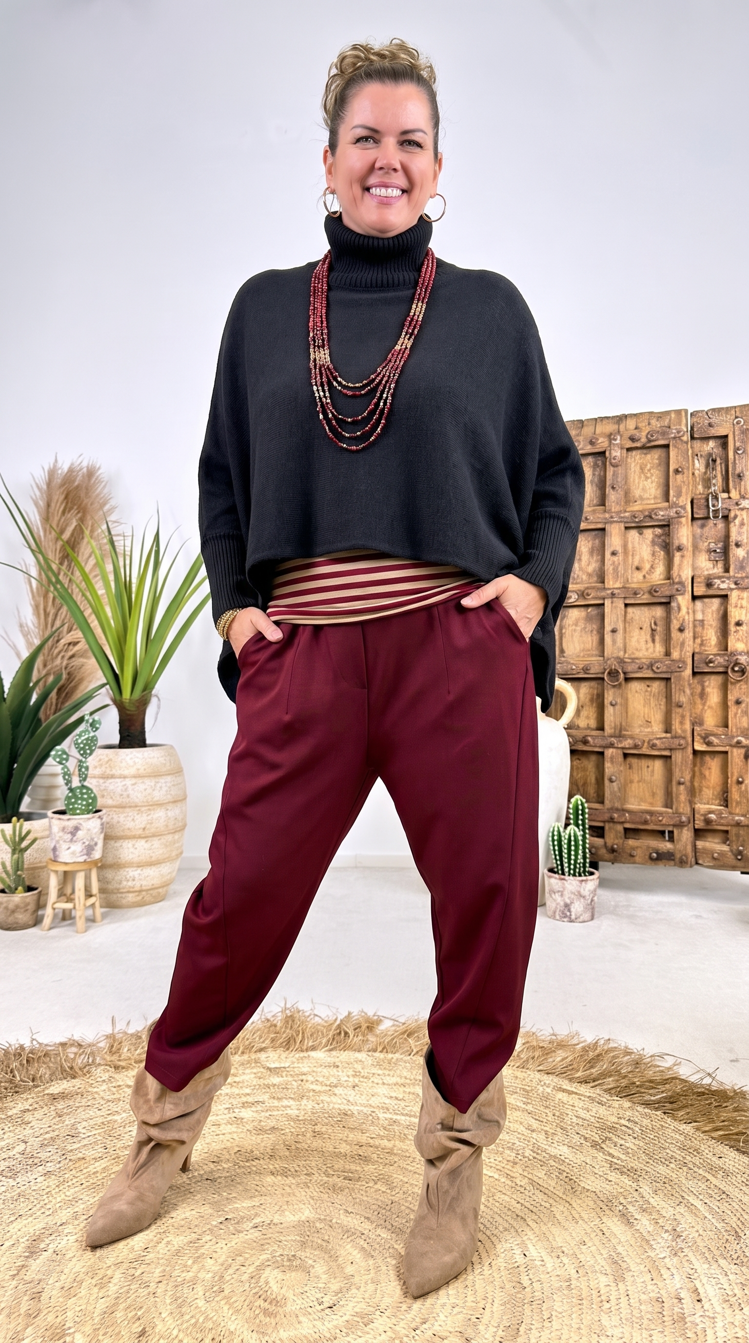 Kurzer Poncho Cape Nordwand *Schwarz*