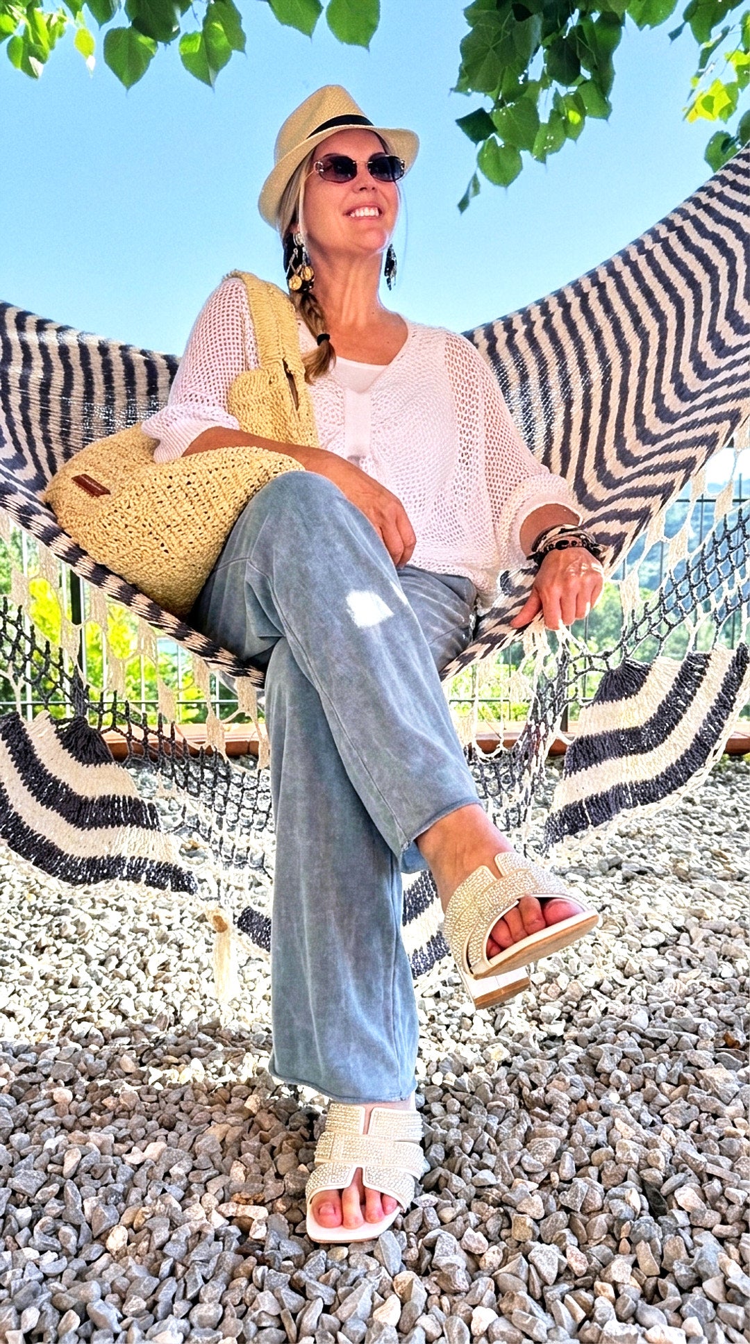 Sweathose Nazaré *Jeansblau*