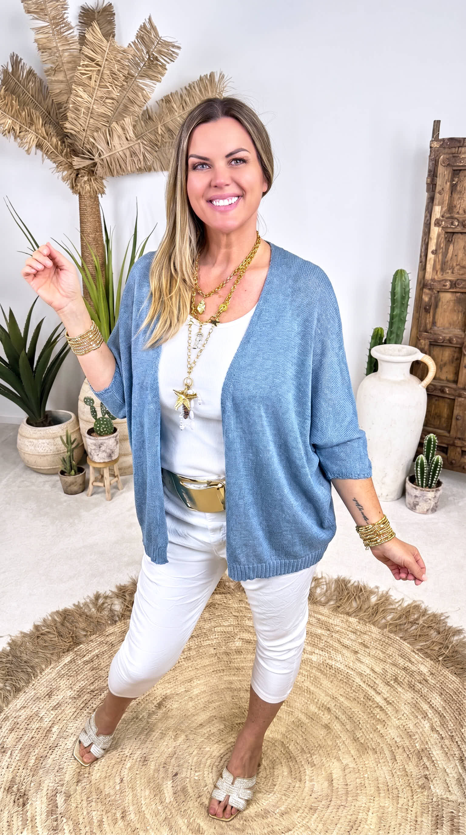 Cardigan Fresh Feeling *Jeansblau*