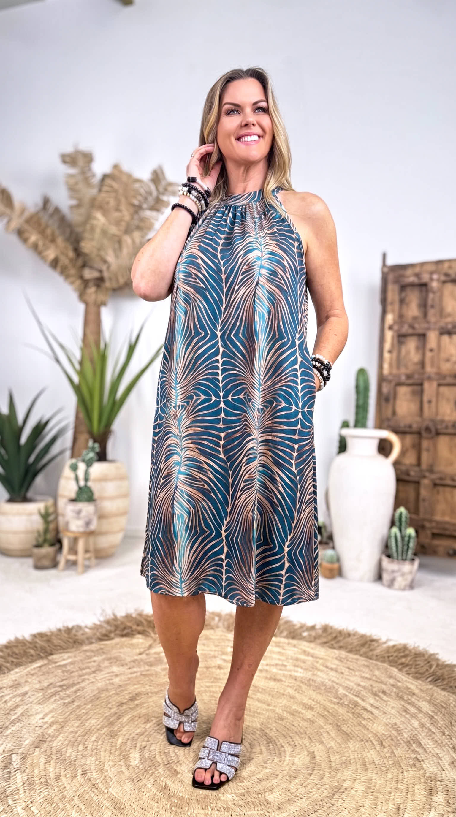 Kurzes Kleid Summer Flirt  *Petrol*