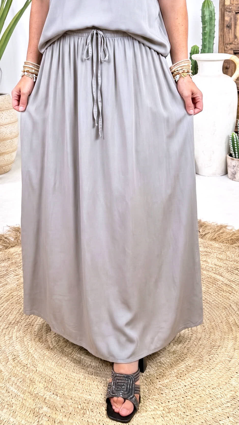 Langer Rock Naya Summer *Taupe*
